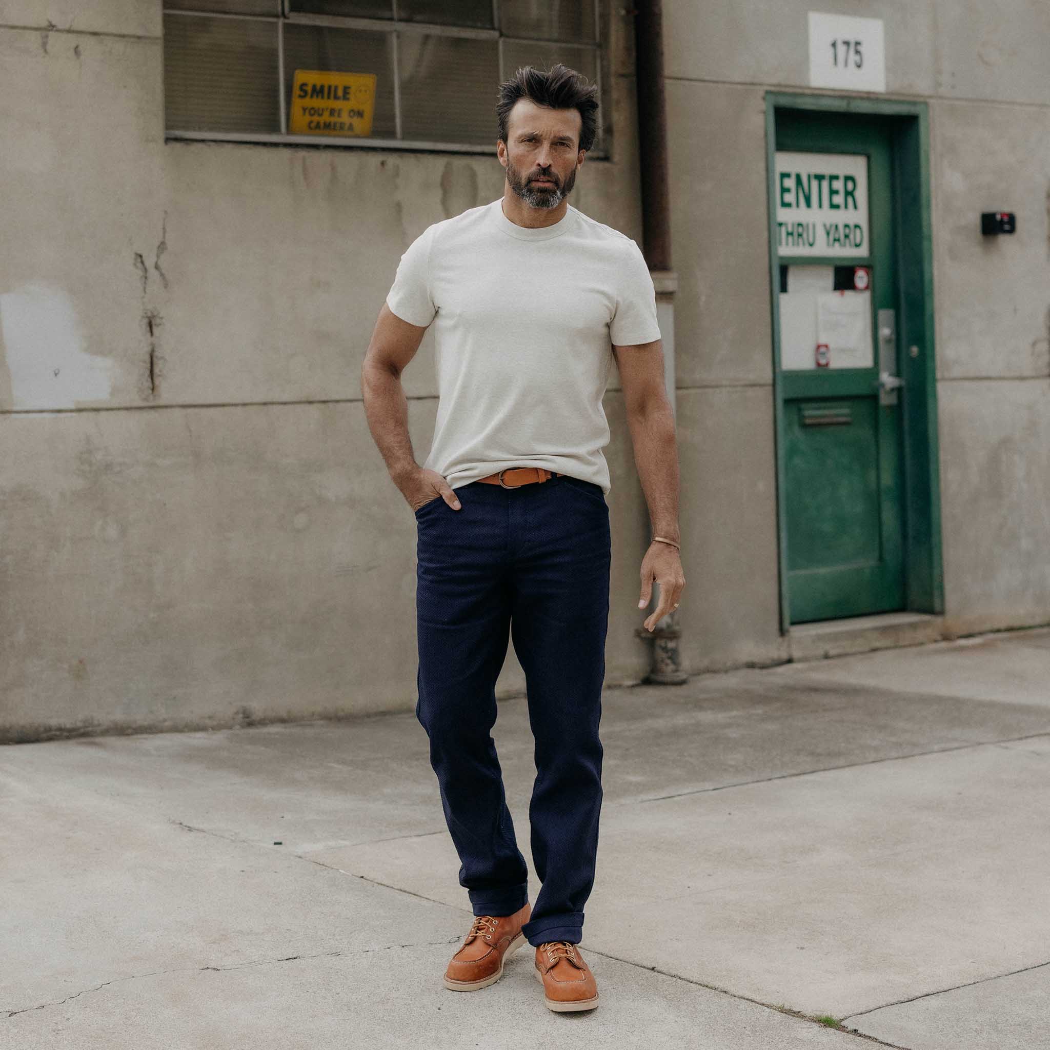 The Camp Pant in Rigid Indigo Sashiko - Image 4