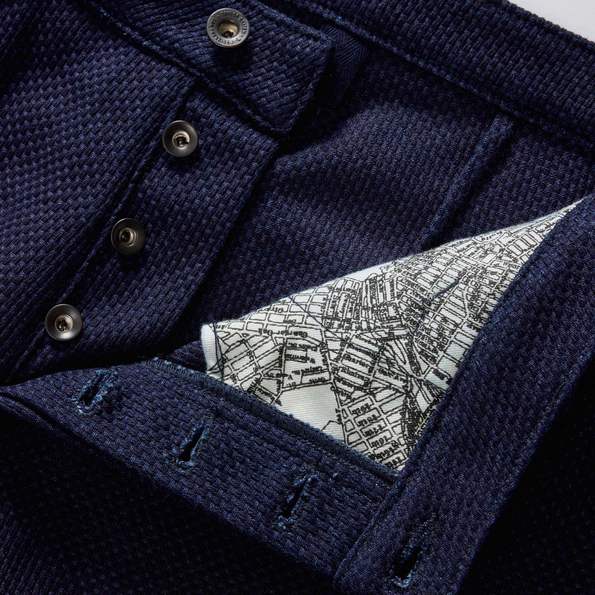 The Camp Pant in Rigid Indigo Sashiko - Image 7