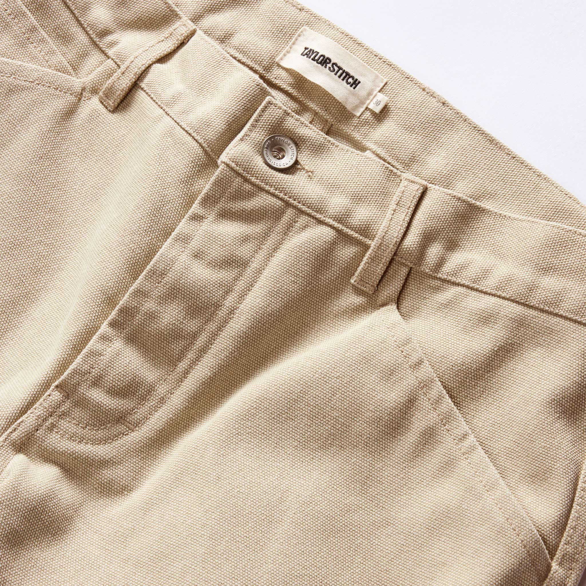 The Camp Pant in Light Khaki Chipped Canvas - Image 8