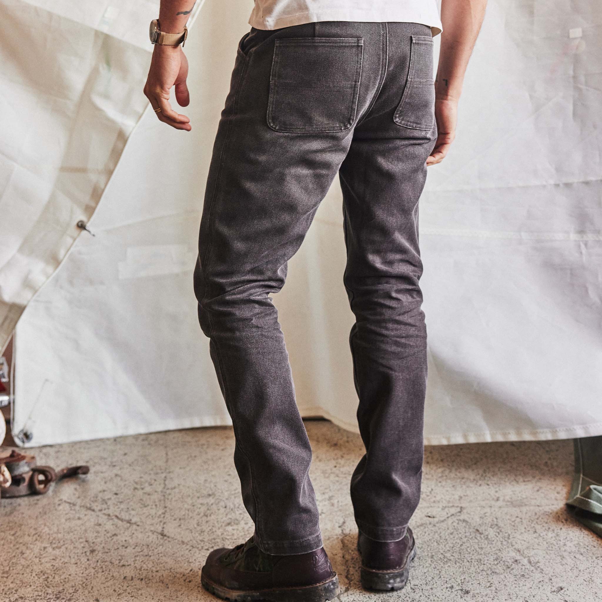 The Camp Pant in Soil Chipped Canvas - Image 3