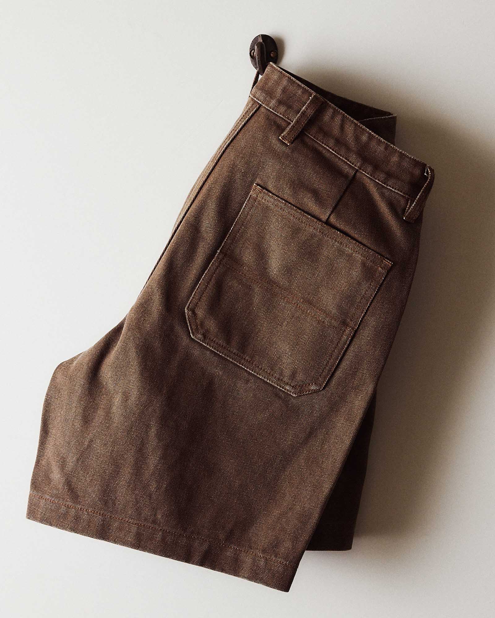The Camp Short in Aged Penny Chipped Canvas - Image 5