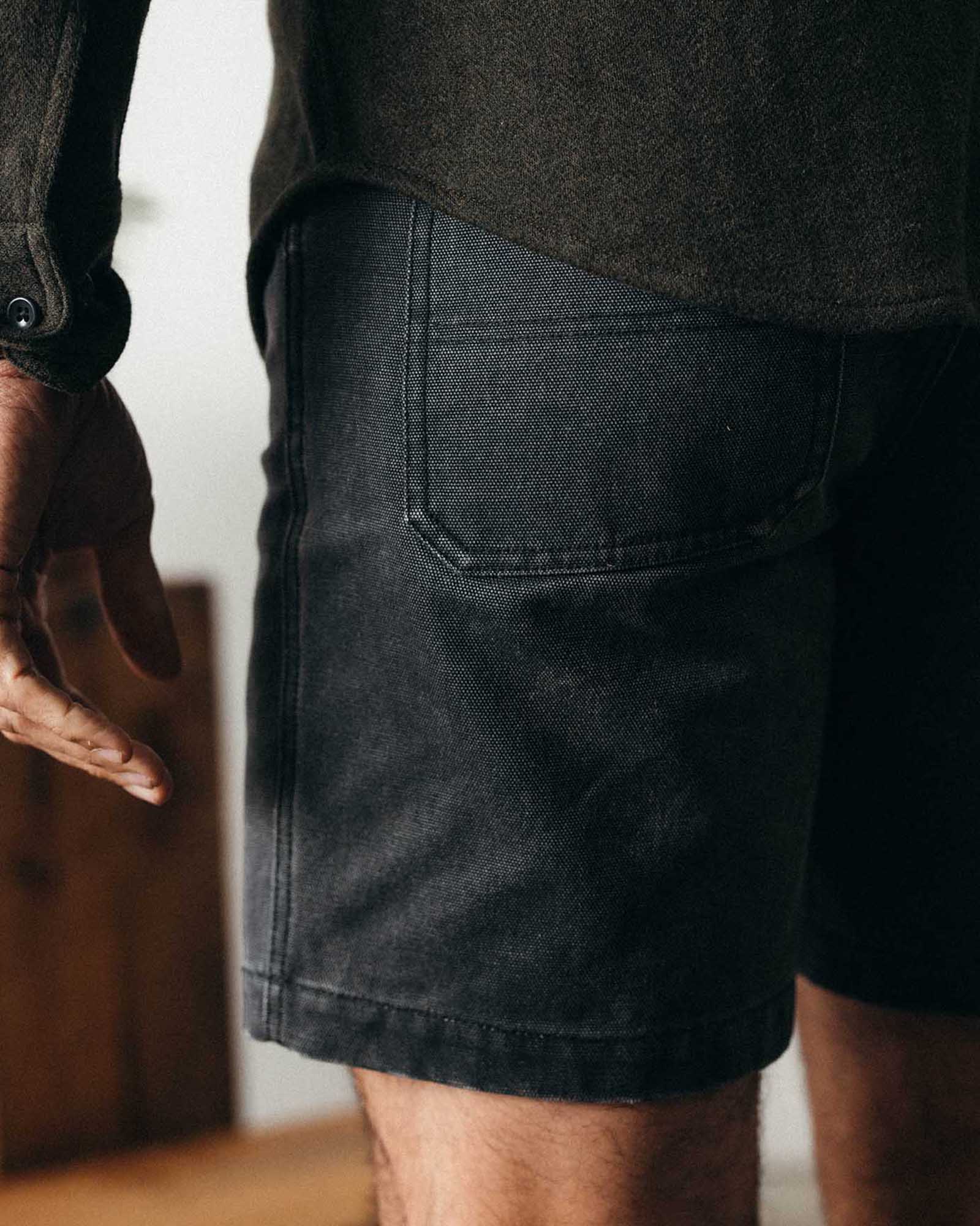 The Camp Short in Coal Chipped Canvas - Image 3