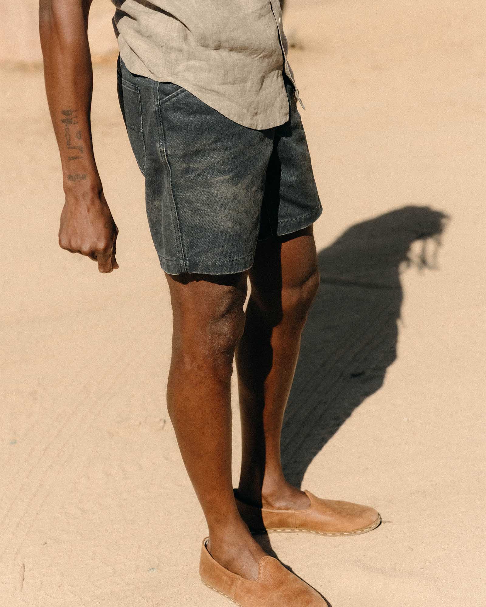 The Camp Short in Navy Chipped Canvas - Image 4