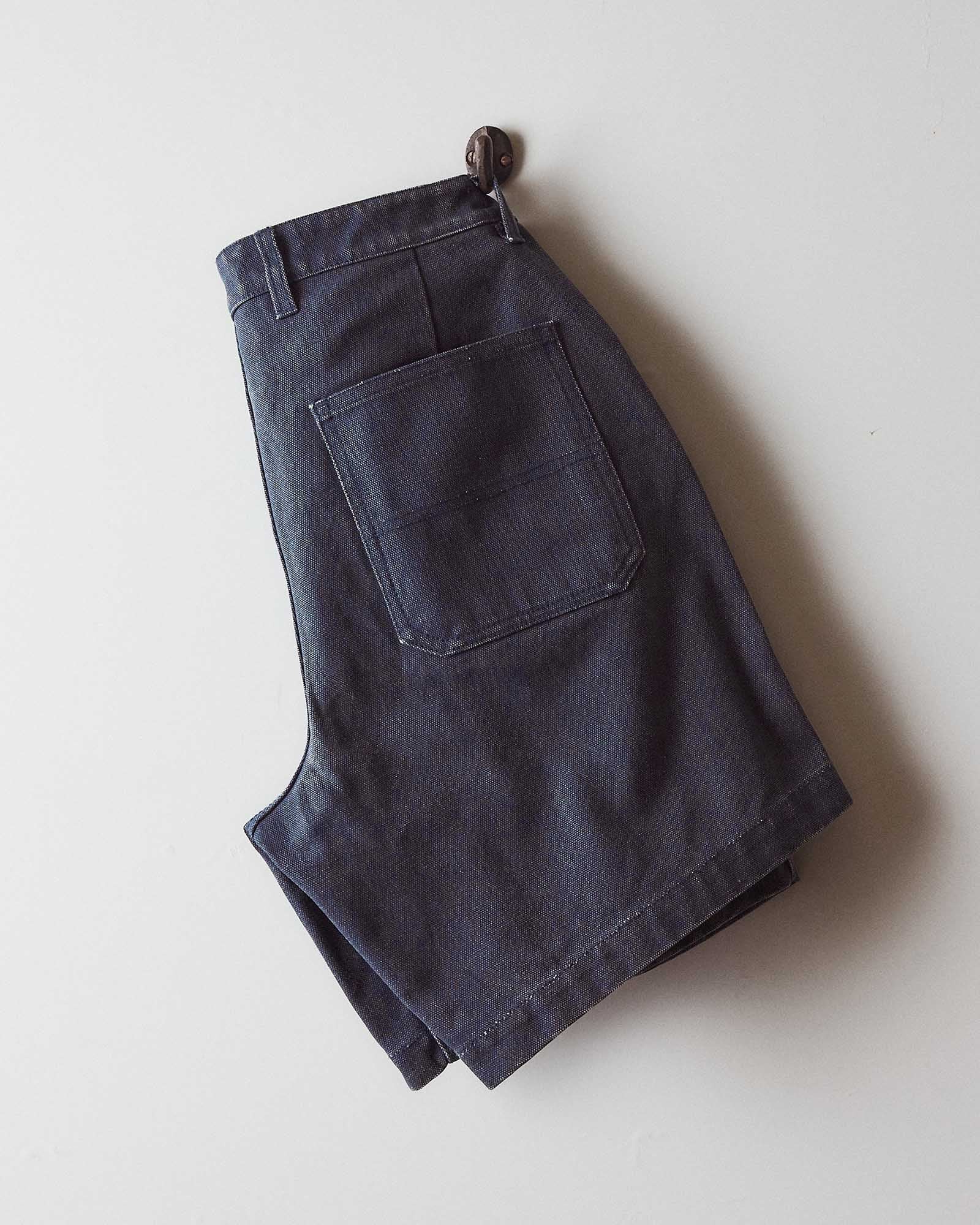 The Camp Short in Navy Chipped Canvas - Image 8