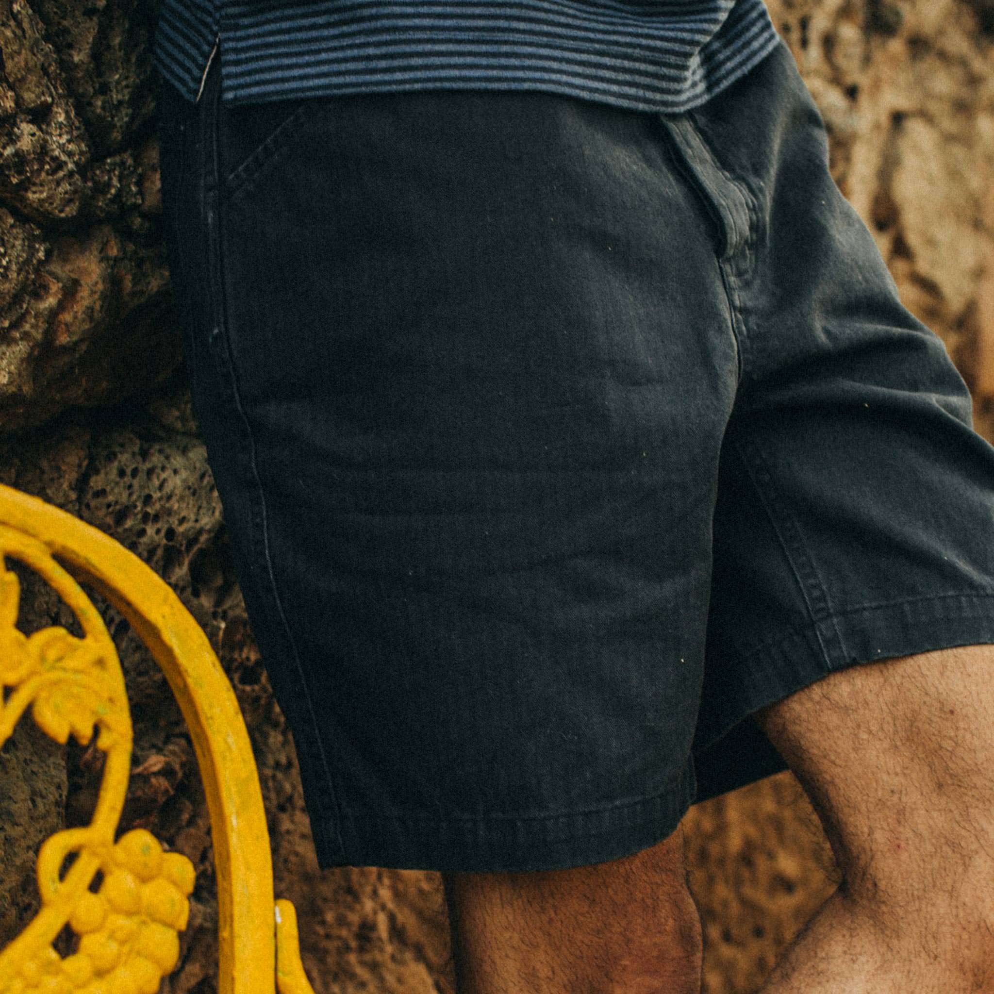 The Camp Short in Navy Herringbone - Image 3