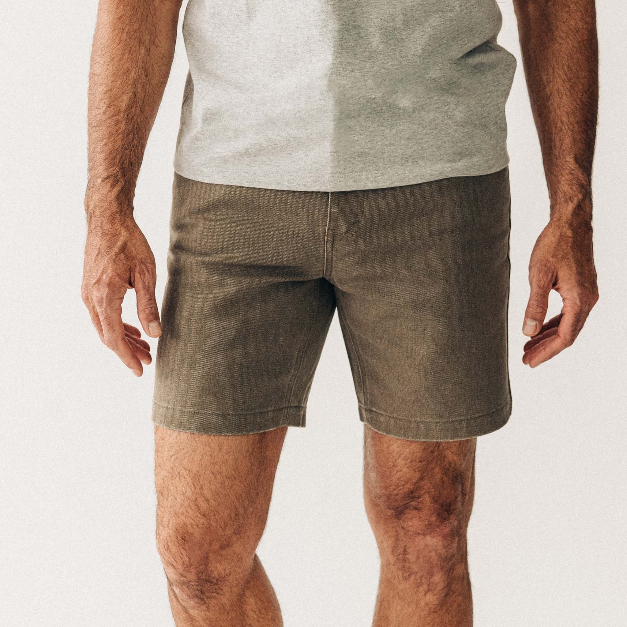 The Camp Short in Stone Chipped Canvas - Image 3