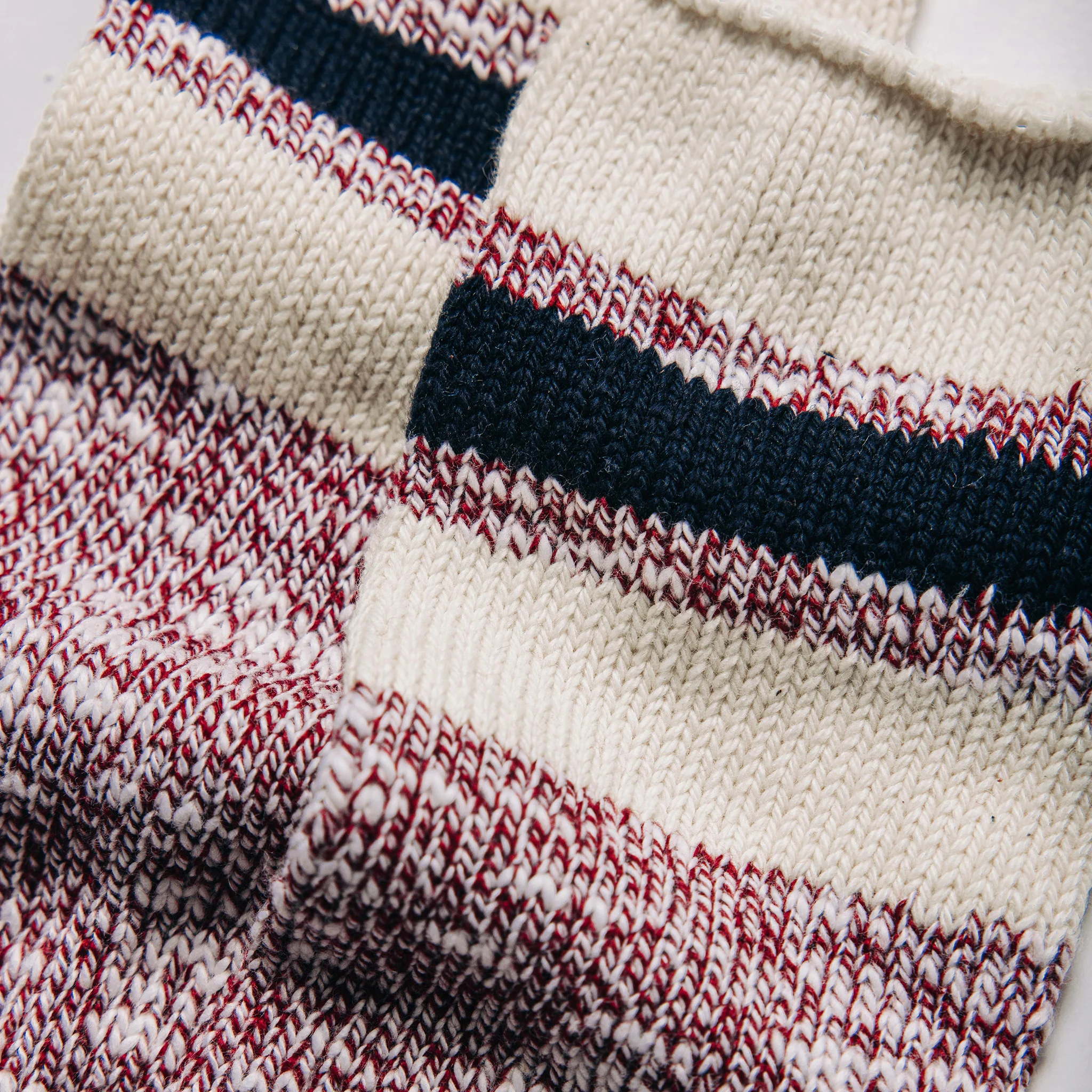 The Camp Sock in Heather Burgundy - Image 4