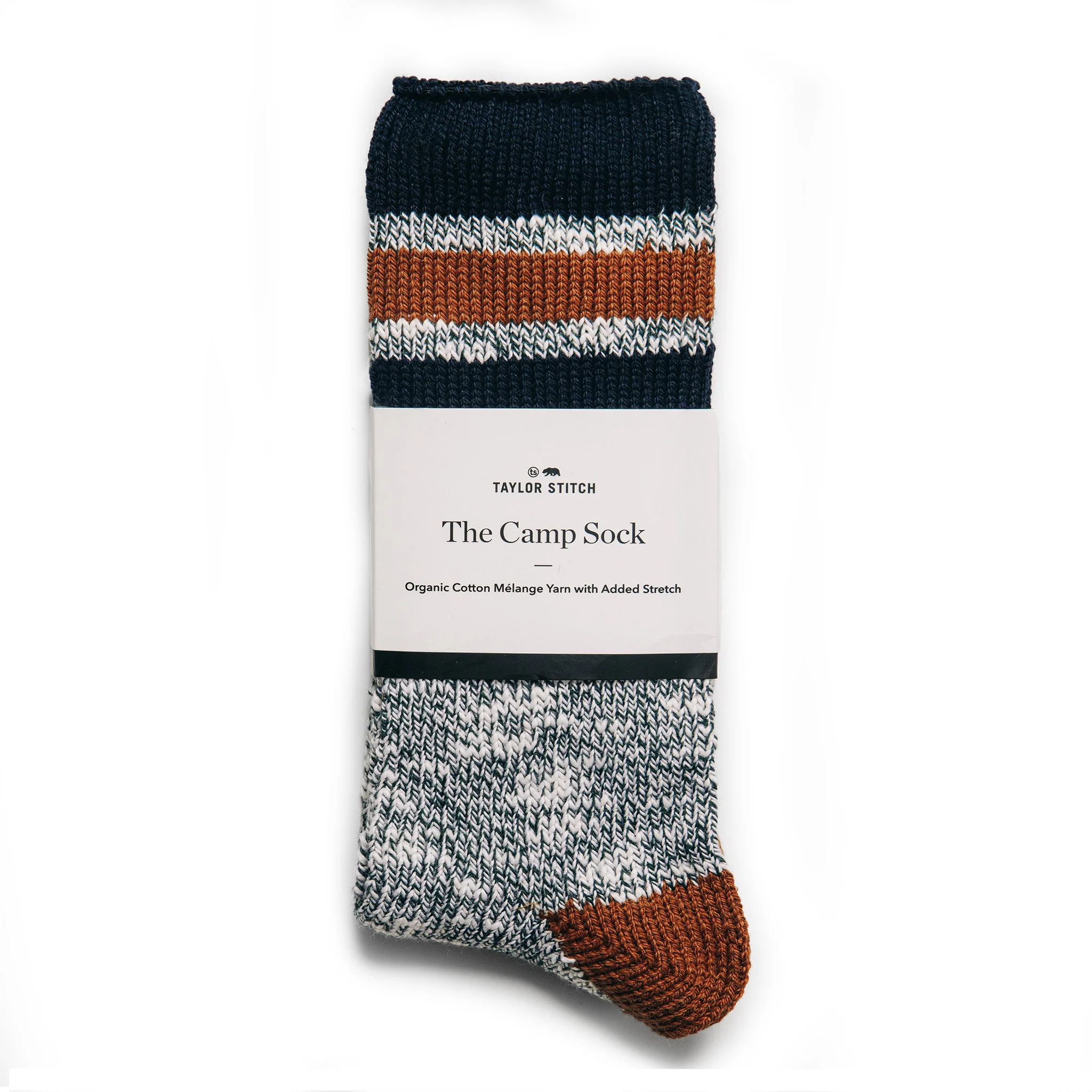 The Camp Sock in Heather Olive - Image 6