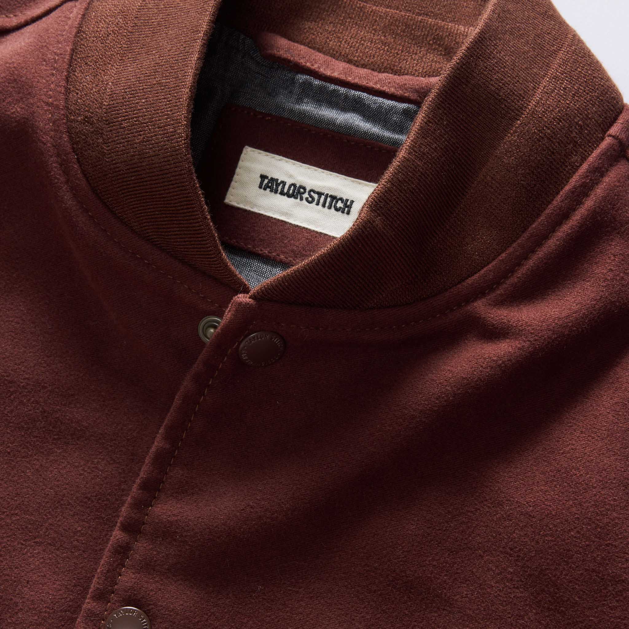 The Campus Jacket in Burgundy Moleskin - Image 7