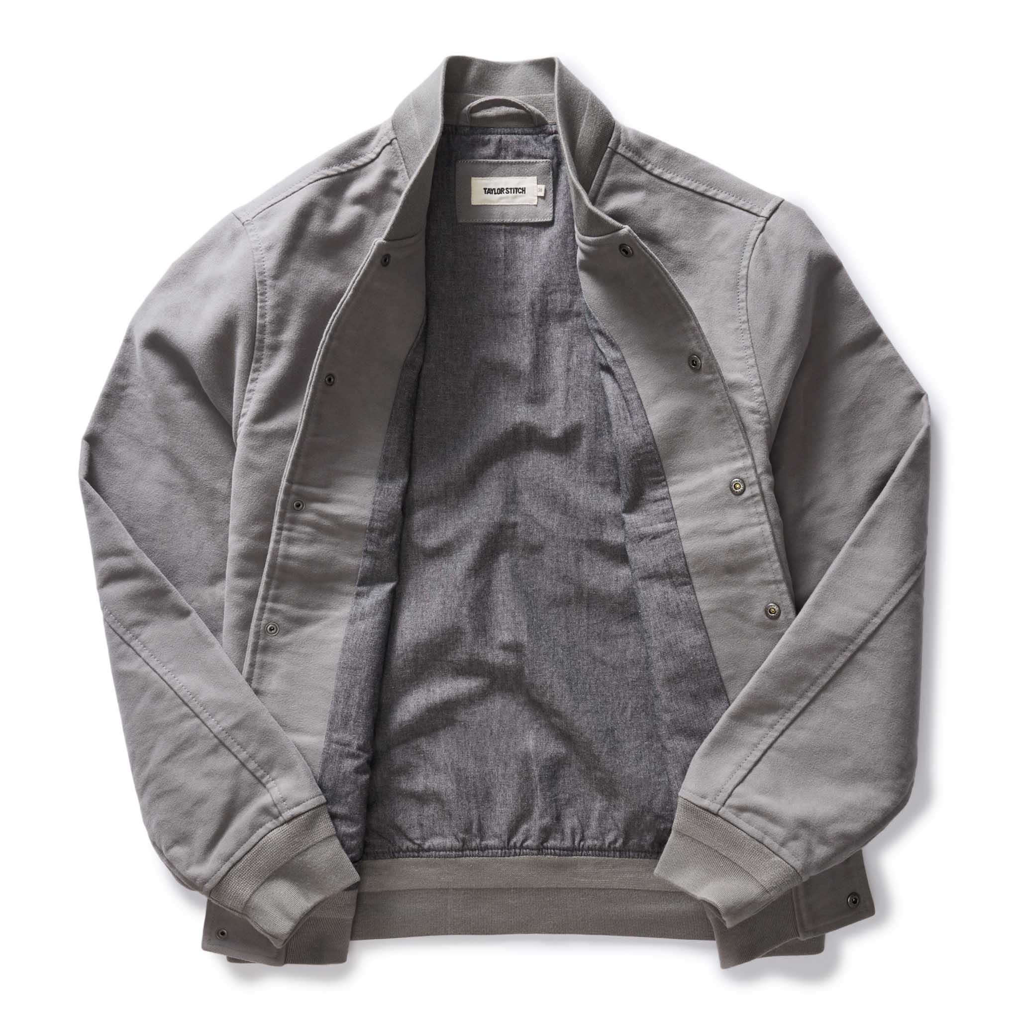 The Campus Jacket in Grey Moleskin - Image 5