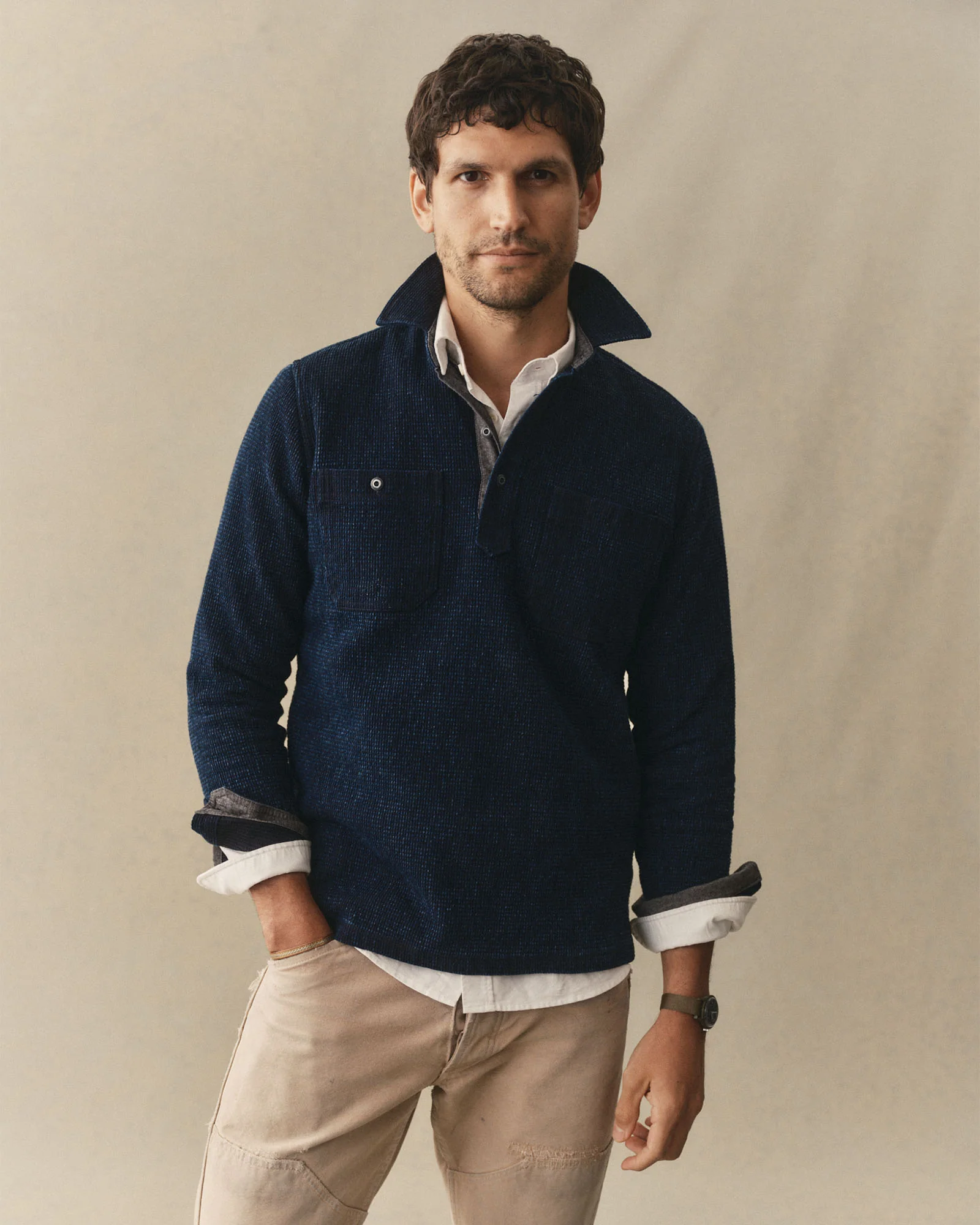 The Canal Popover in Rinsed Indigo - Image 2