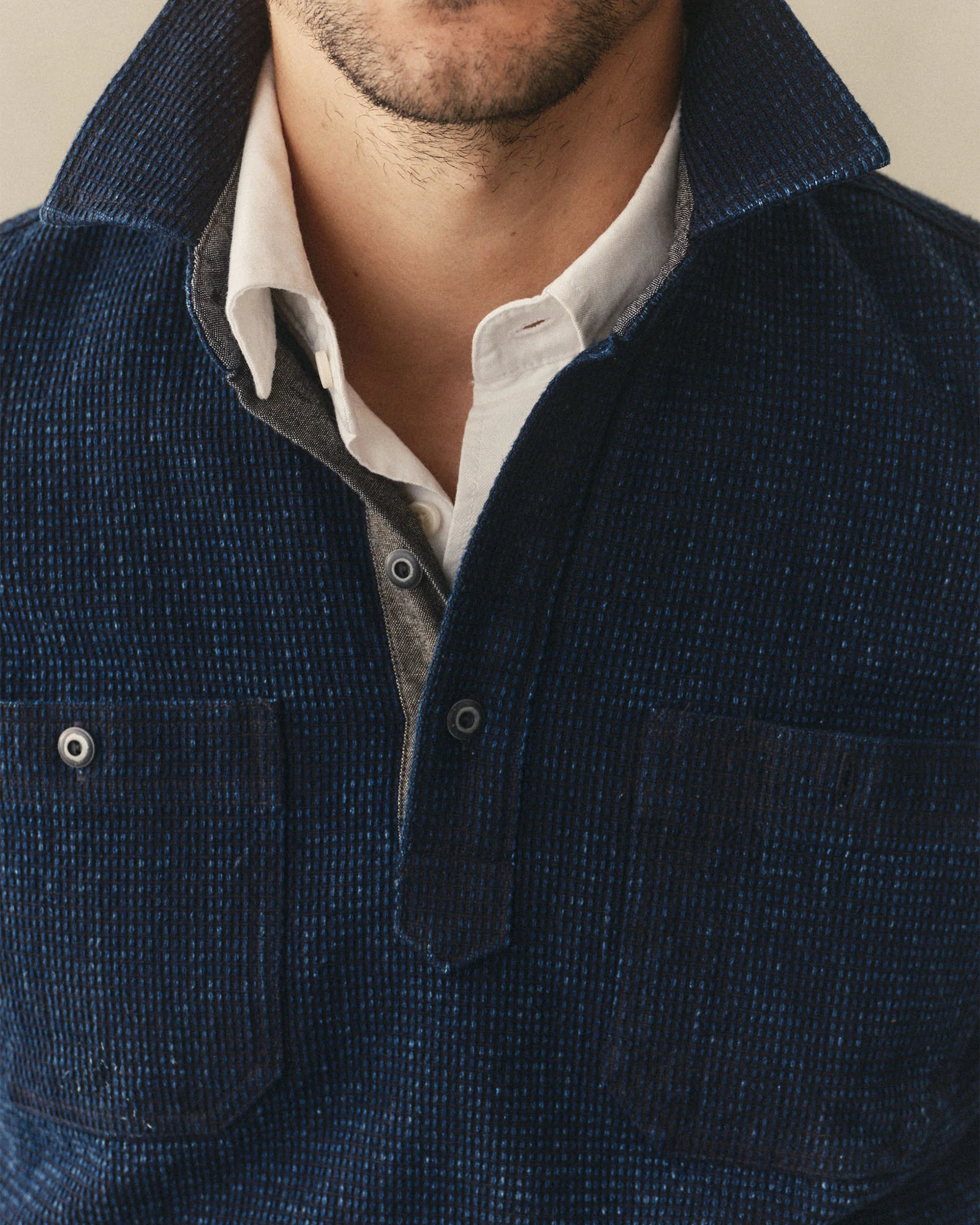 The Canal Popover in Rinsed Indigo - Image 3