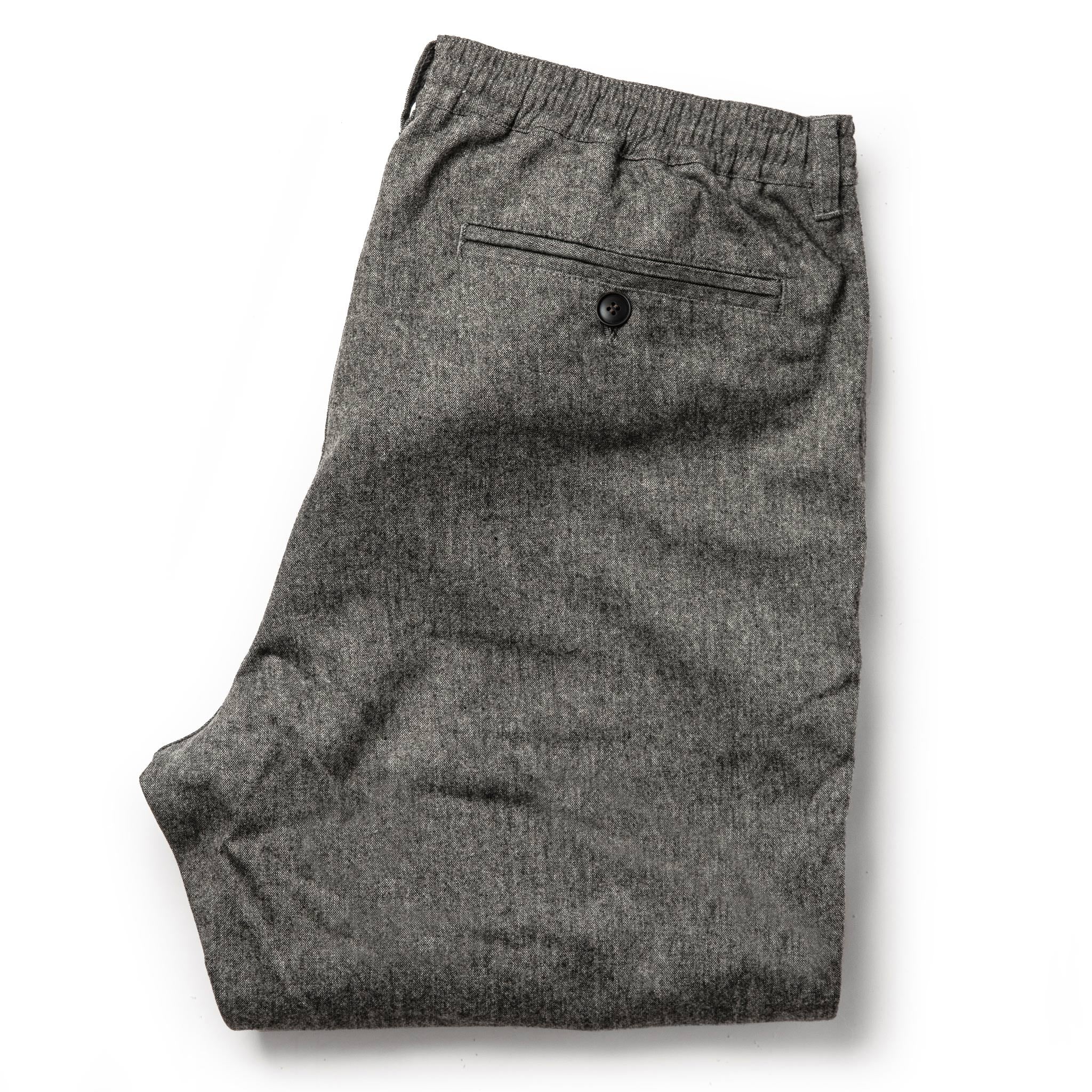 The Carmel Pant in Charcoal Birdseye Wool - Image 8