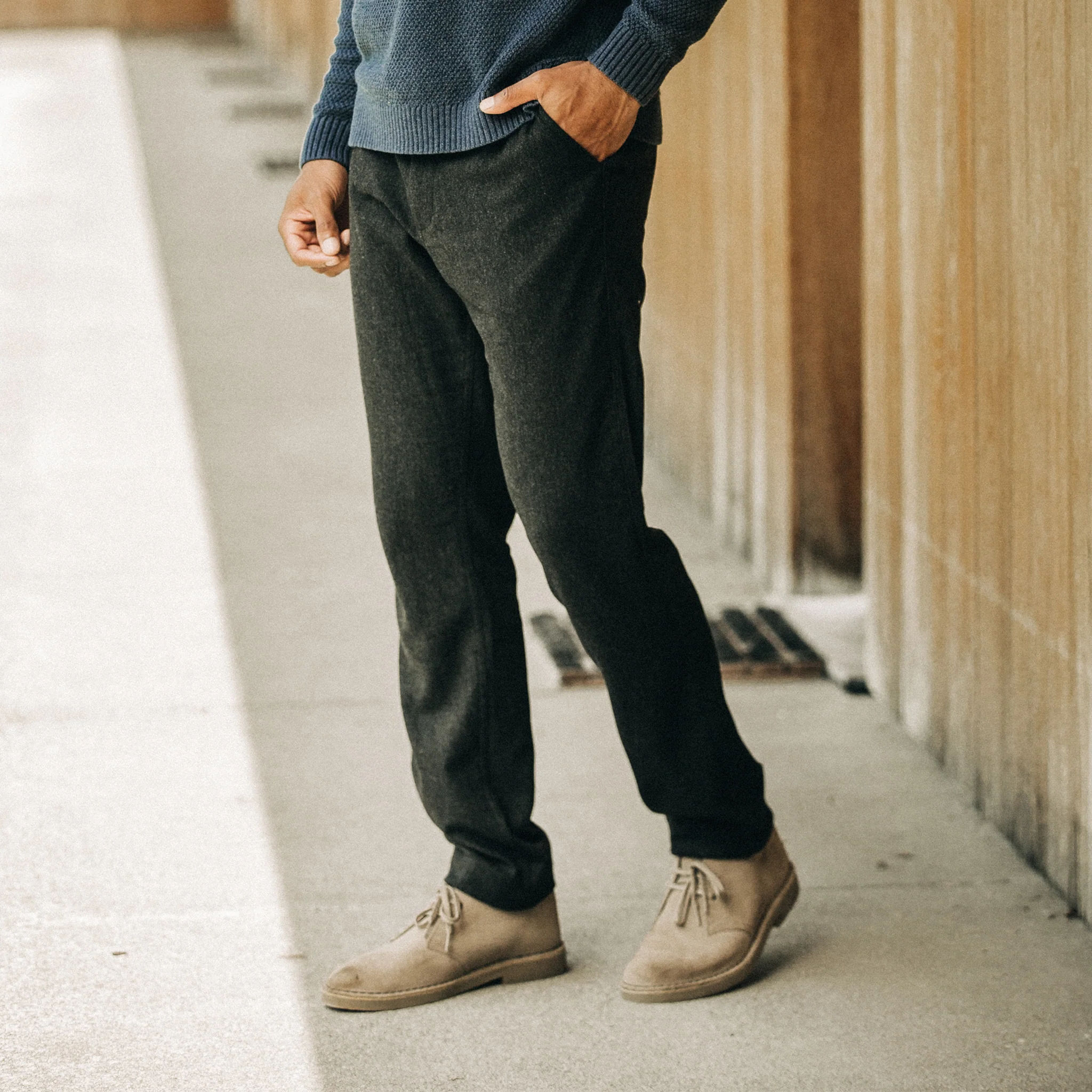The Carmel Pant in Dark Charcoal - Image 2