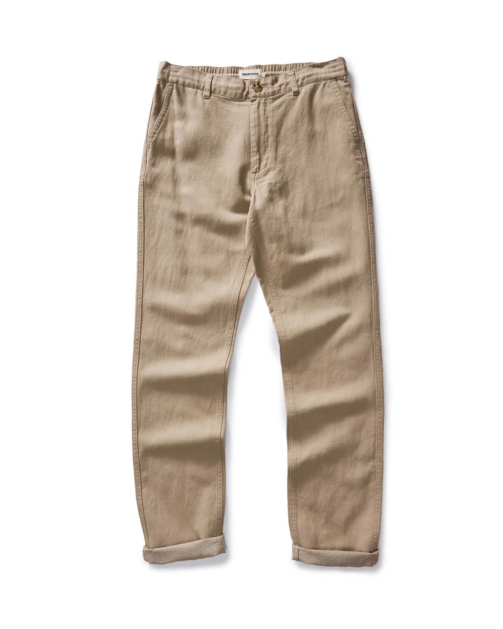 The Carmel Pant in Heather Khaki Cotton Linen - Image 5
