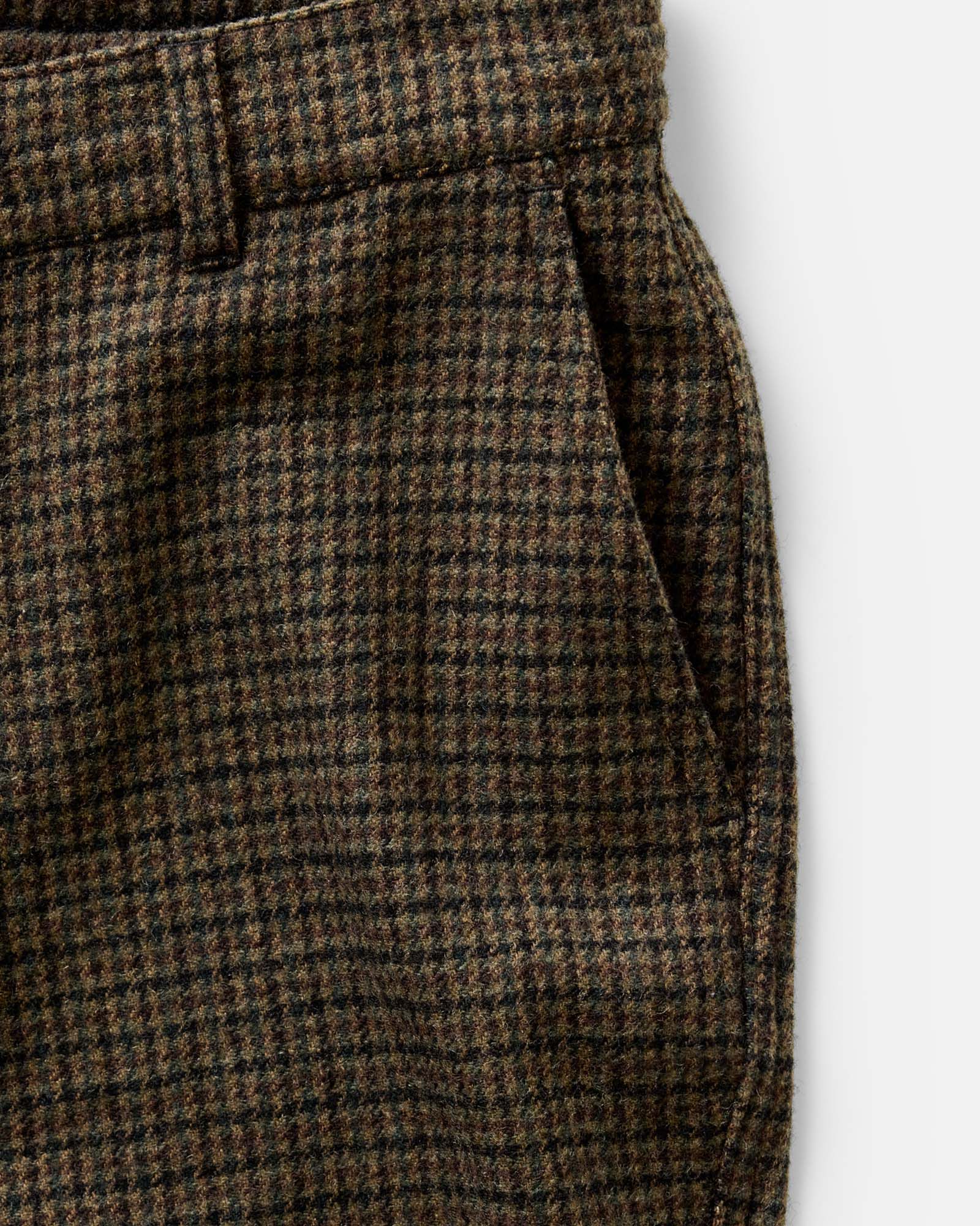 The Carmel Pant in Timber Guncheck Italian Wool - Image 7