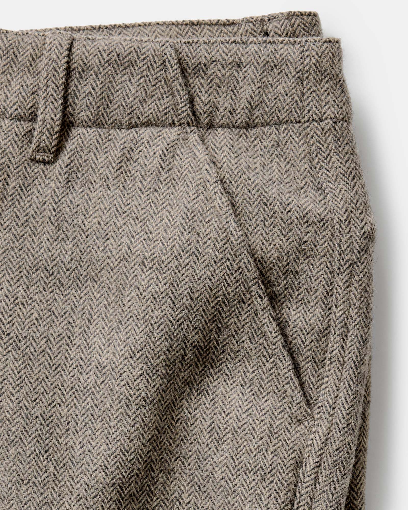 The Carnegie Pant in Gravel Herringbone Wool - Image 7