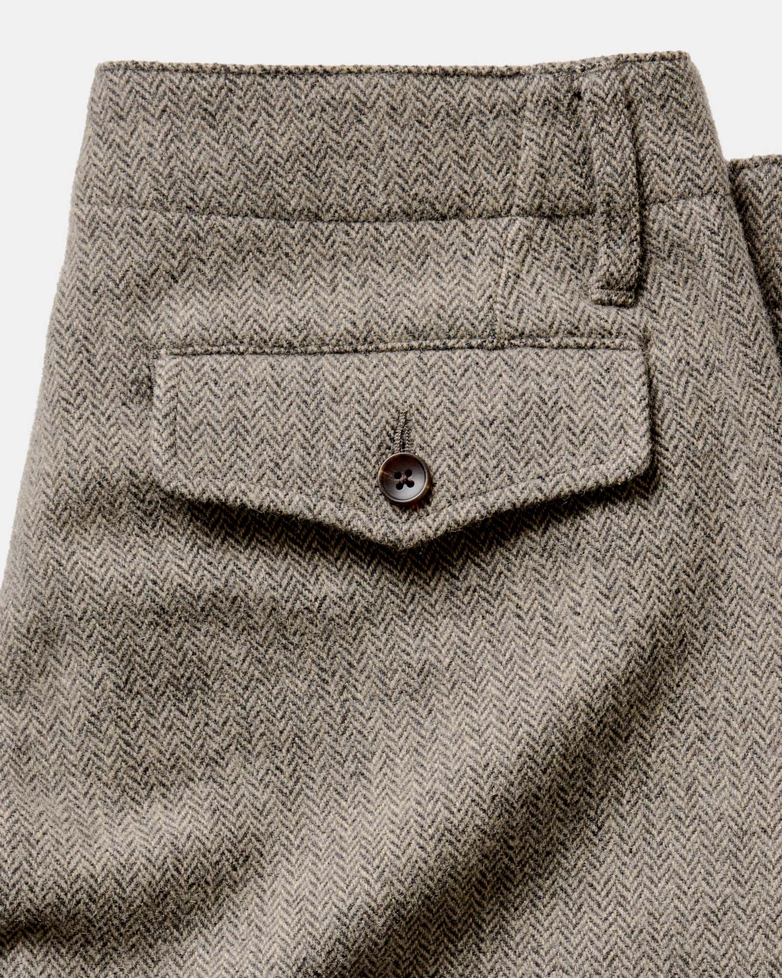 The Carnegie Pant in Gravel Herringbone Wool - Image 8