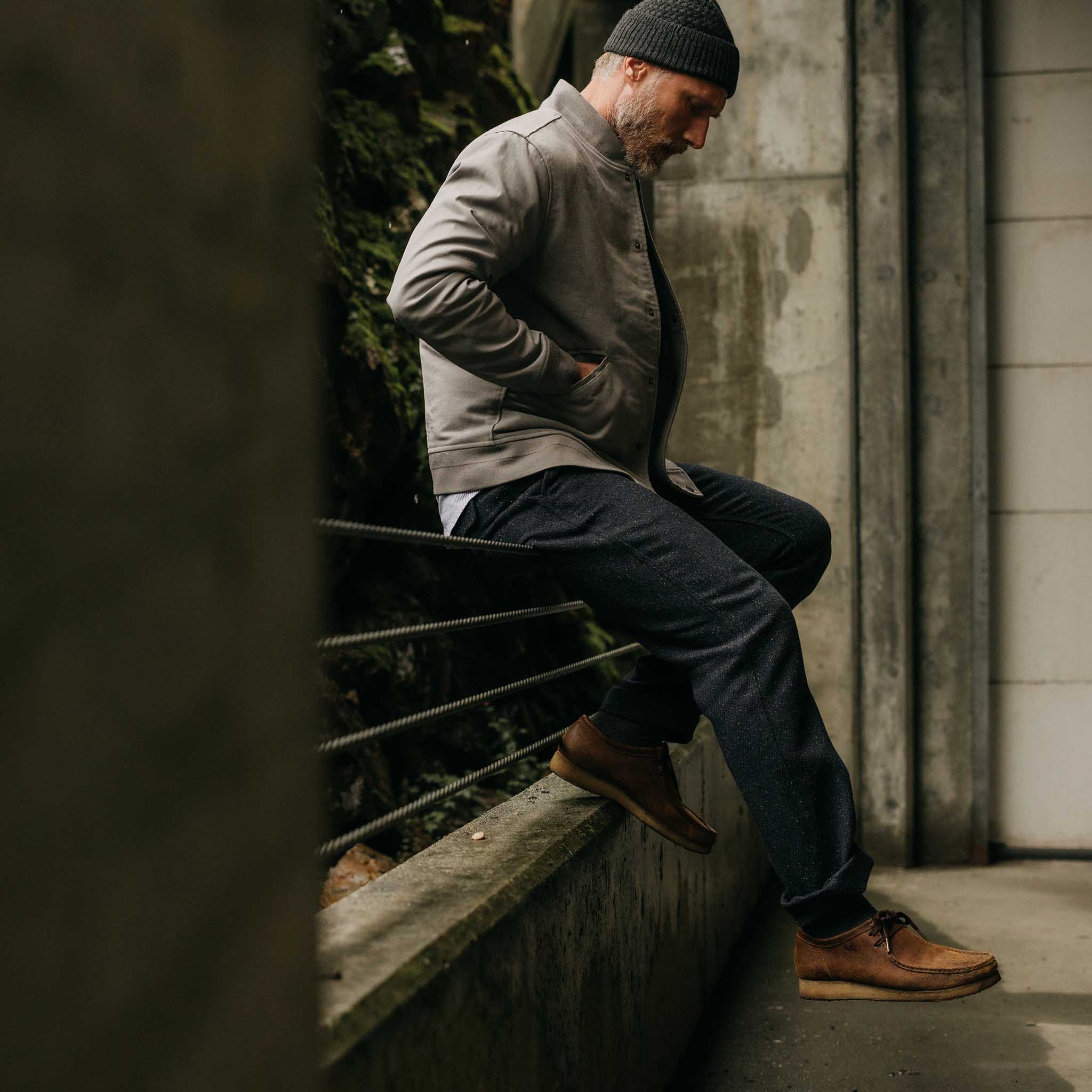 The Carnegie Pant in Navy Nep Wool - Image 4