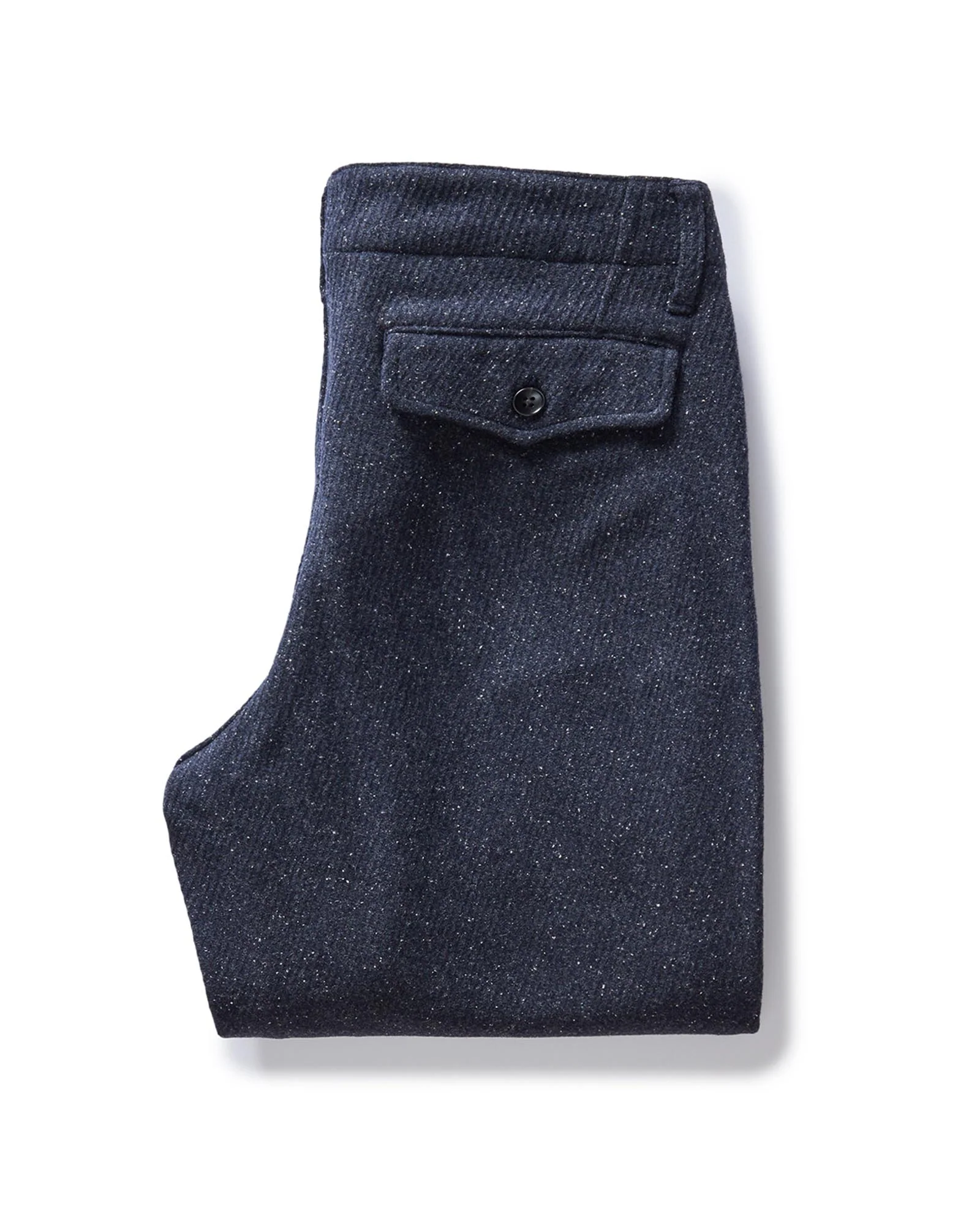 The Carnegie Pant in Navy Nep Wool - Image 8