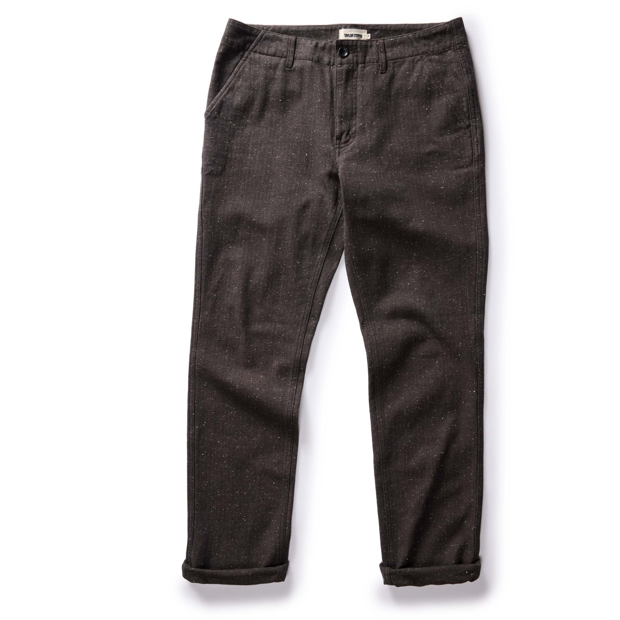 The Carnegie Pant in Peat Nep Herringbone - Image 5