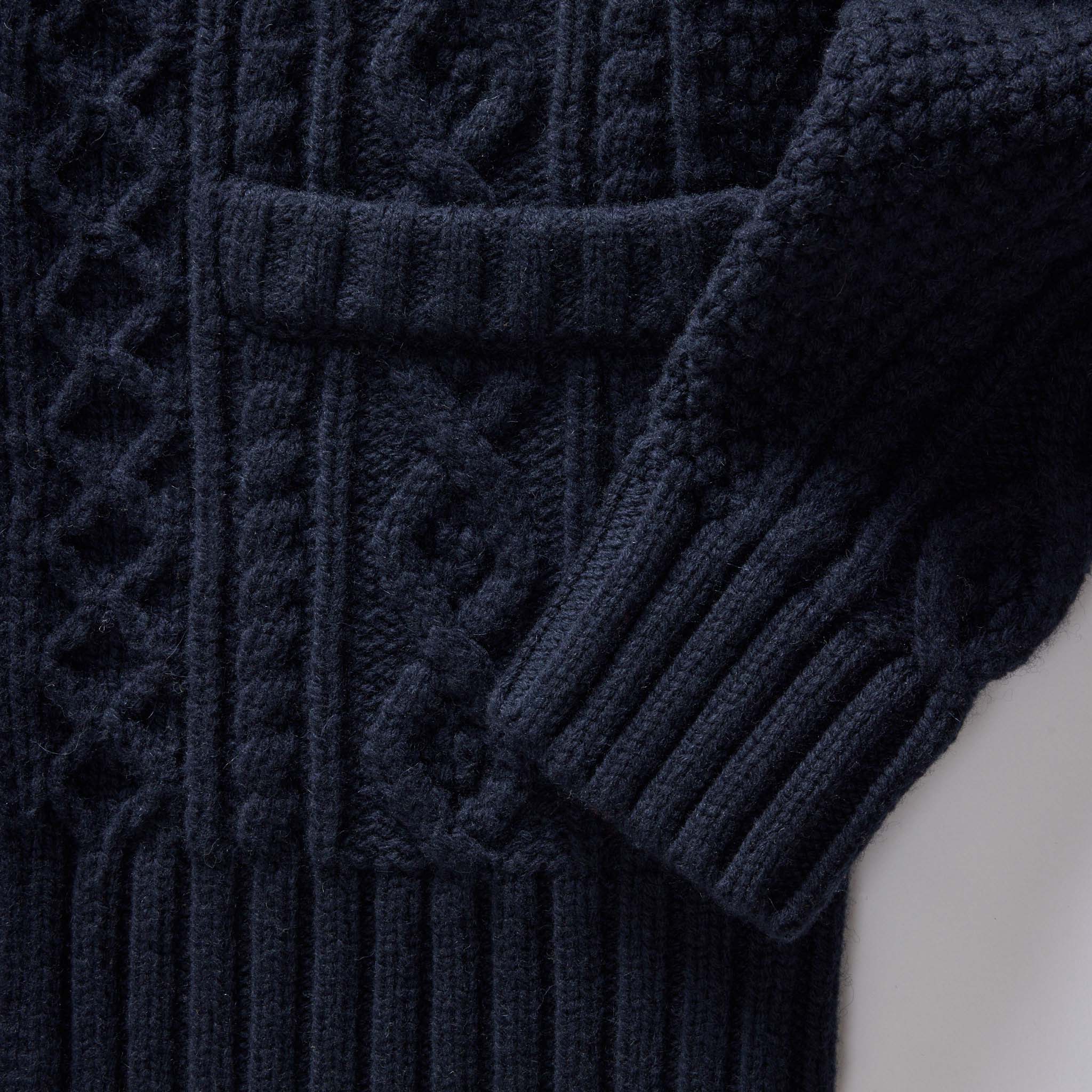The Cascade Shawl Cardigan in Heather Marine - Image 7
