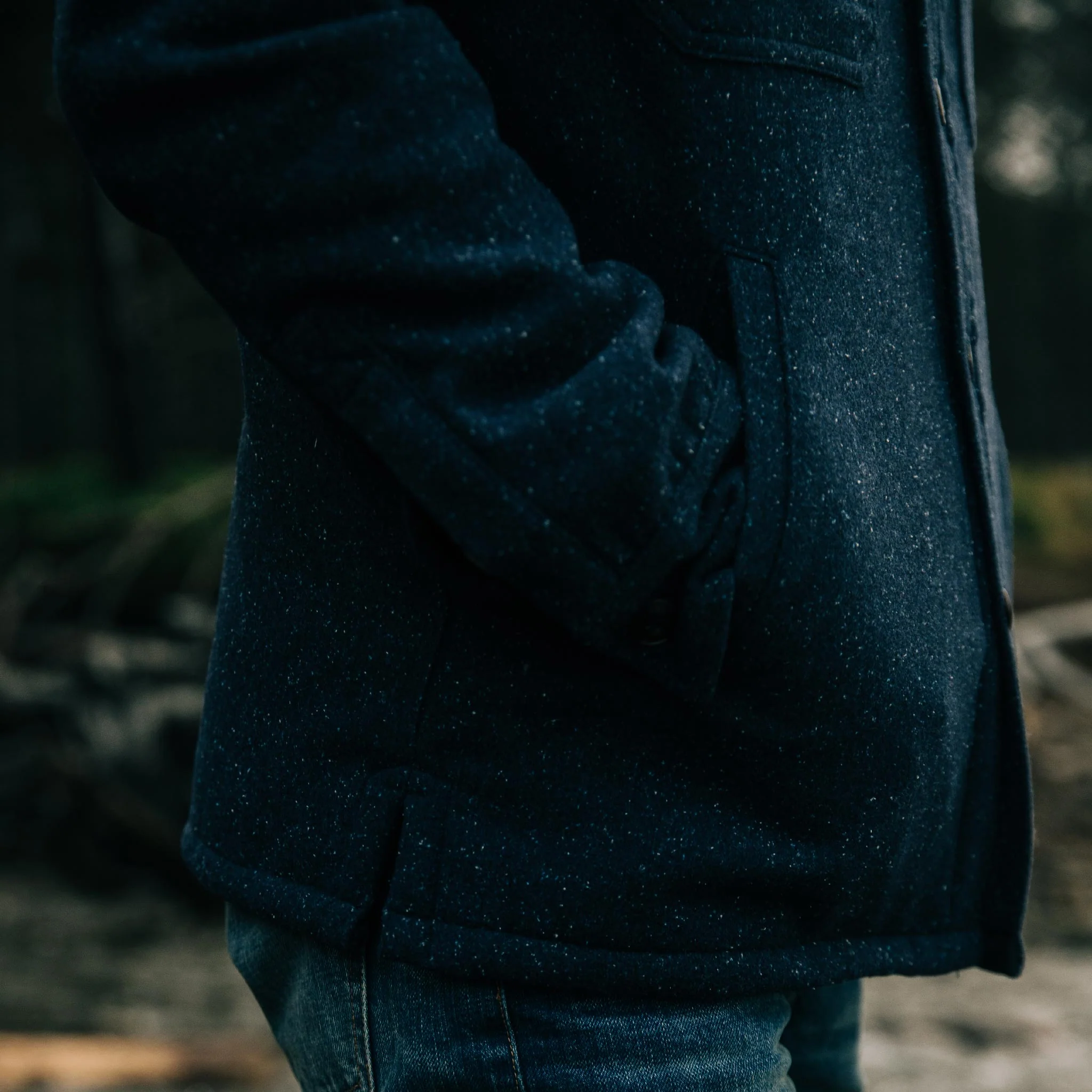 The Chandler Jacket in Navy Donegal - Image 5