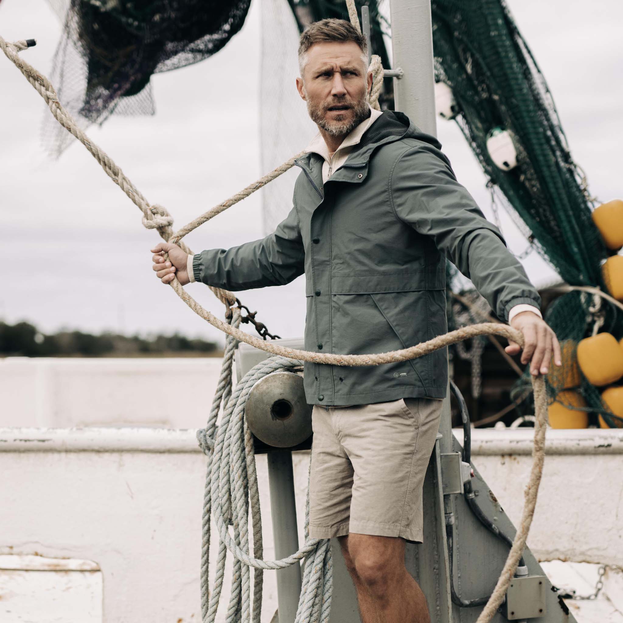 The Chapman Jacket in Sea Green Sixty Forty - Image 2