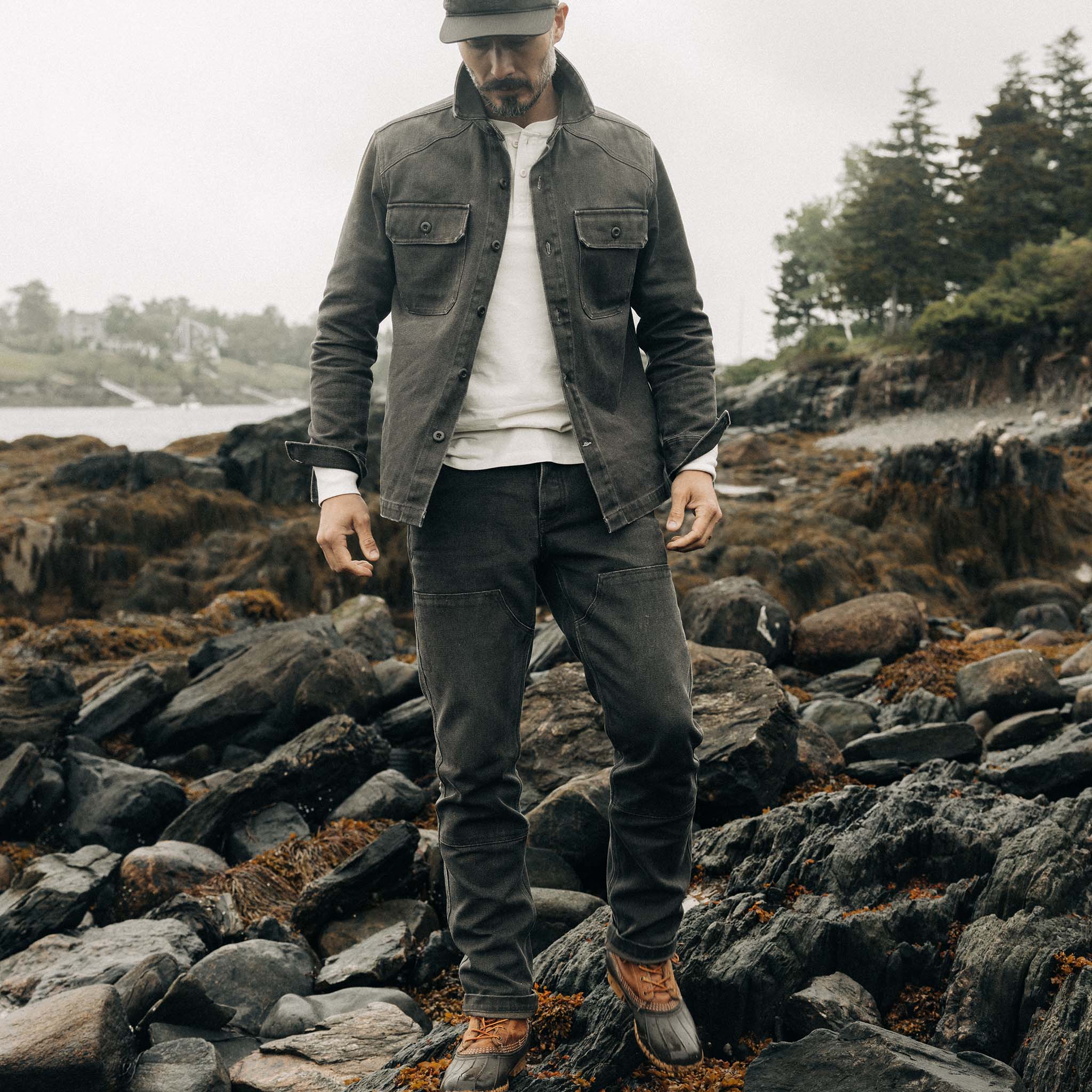 The Chore Pant in Soil Chipped Canvas - Image 2