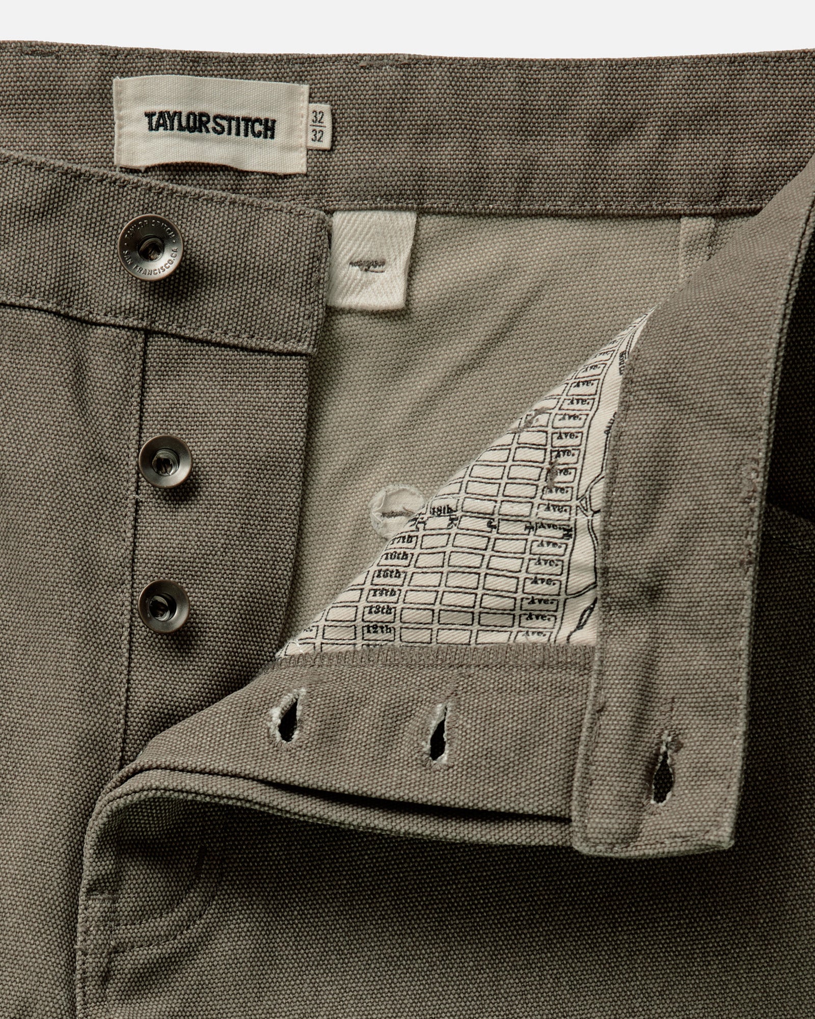 The Chore Pant in Stone Chipped Canvas - Image 6