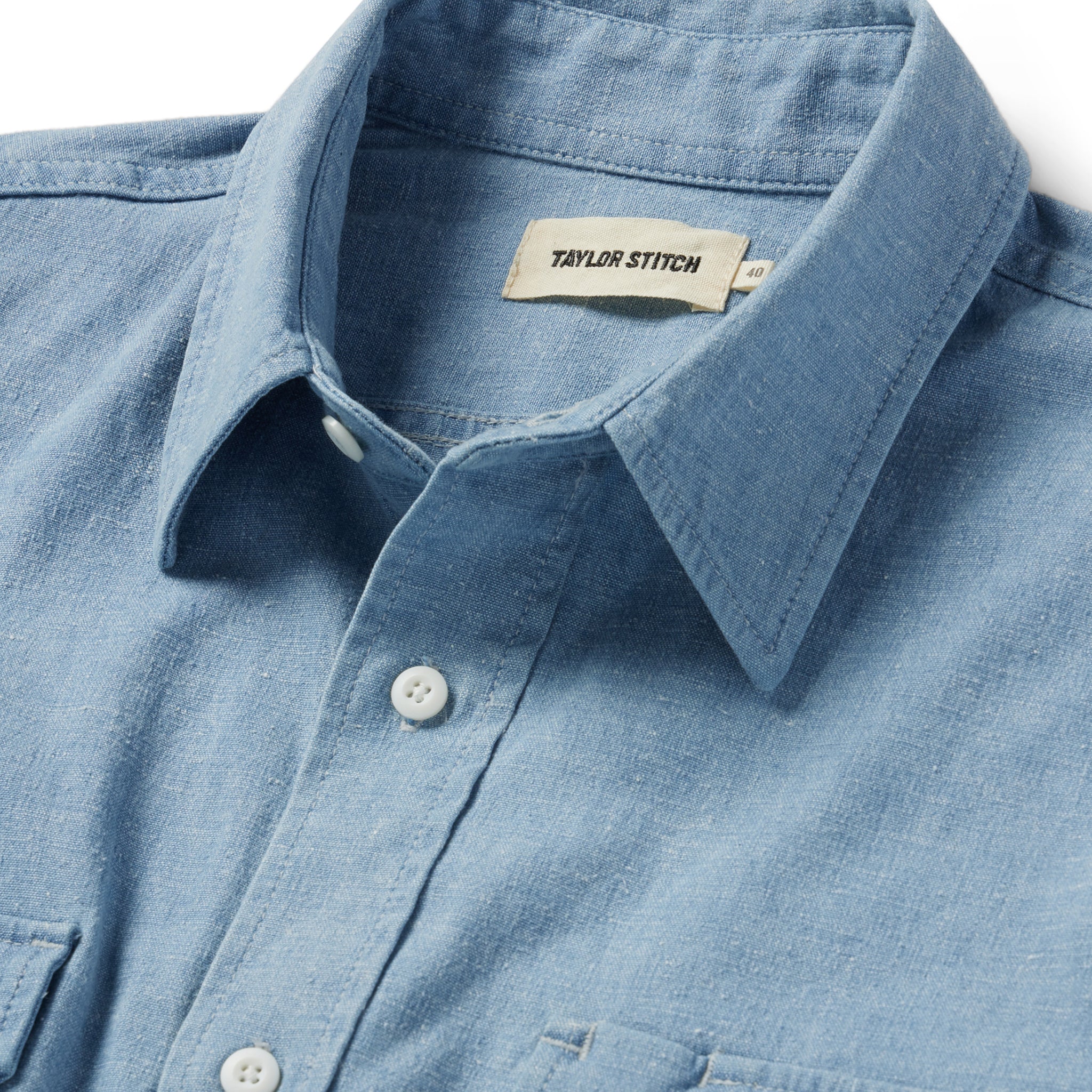 The Chore Shirt in Washed Indigo Boss Duck - Image 6