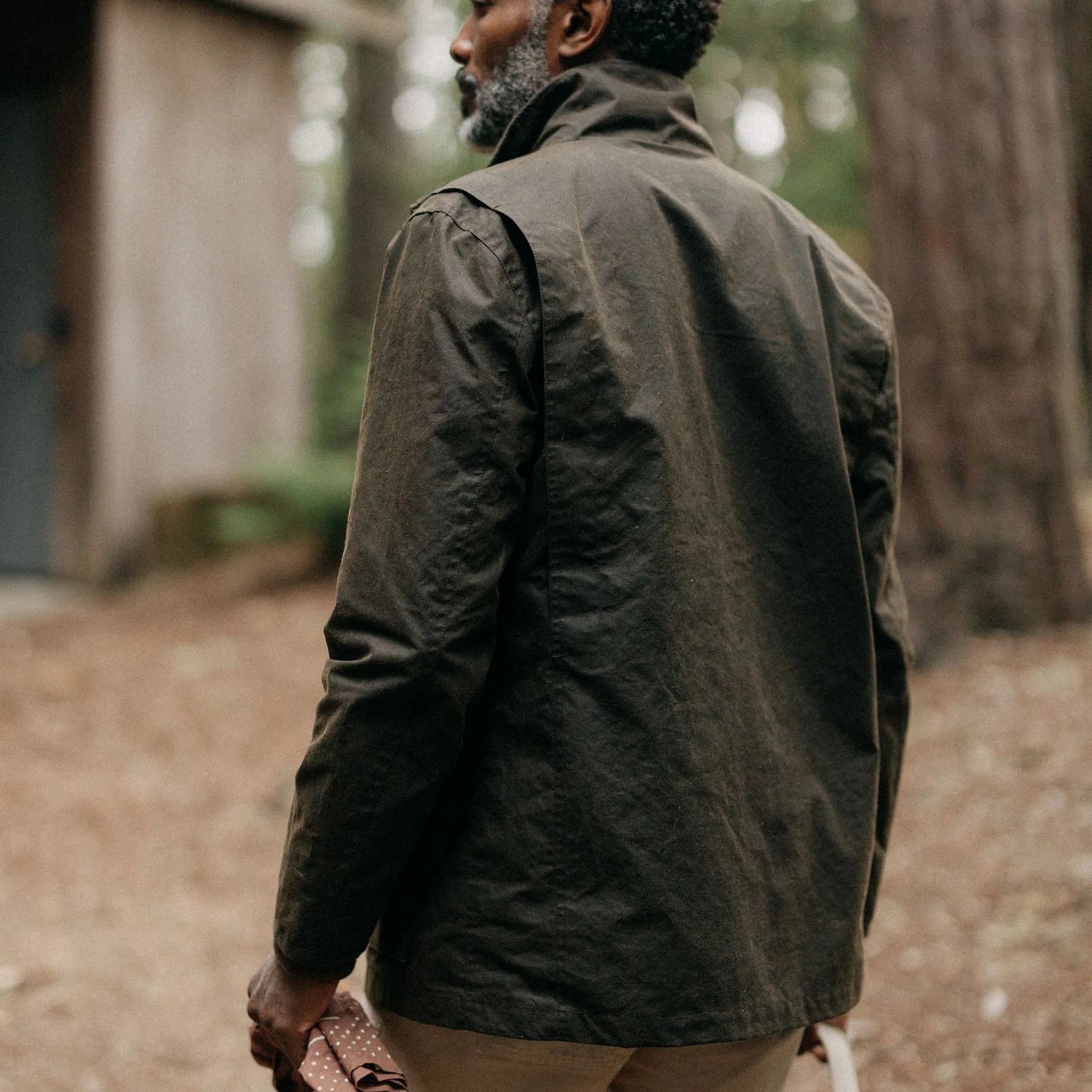 The Clutch Jacket in Soil Waxed Canvas - Image 5