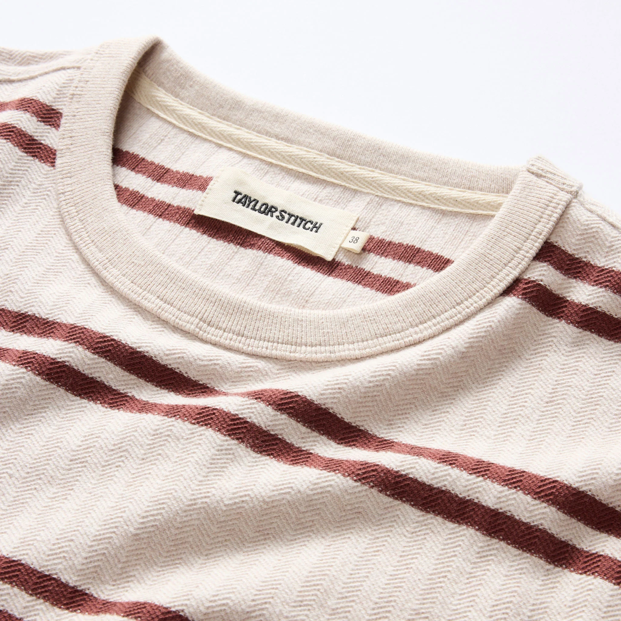 The Colton Crew in Oat Heathered Stripe - Image 5