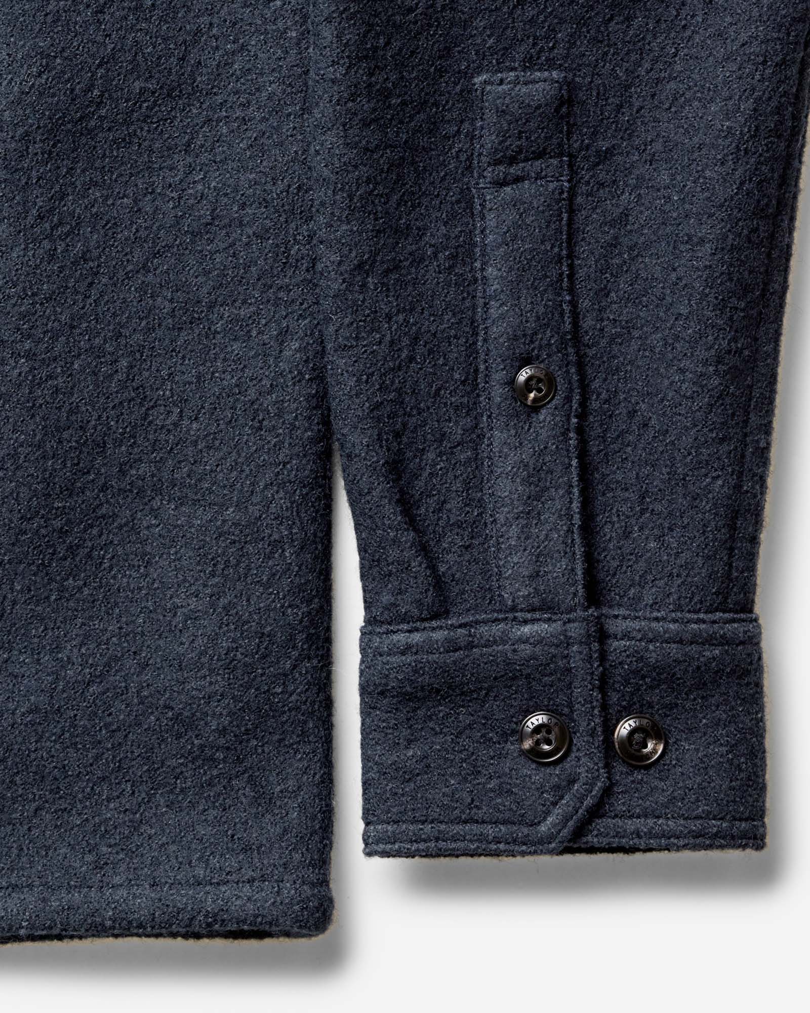 The Connor Overshirt in Dark Navy Boucle - Image 7