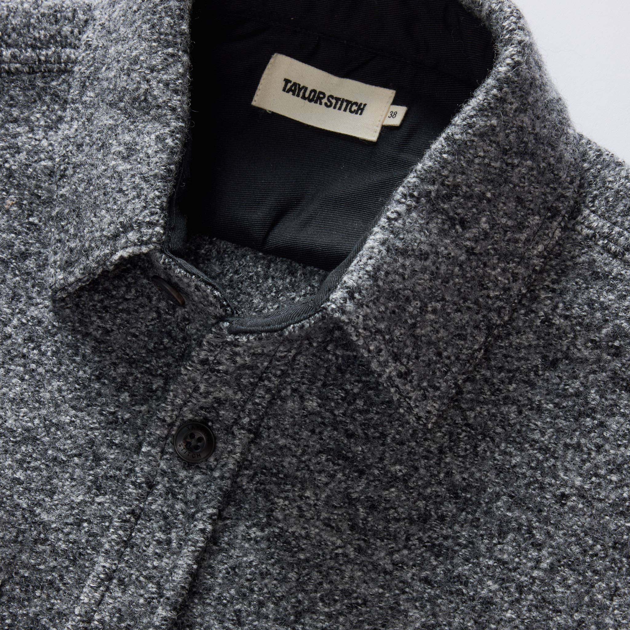 The Connor Overshirt in Heather Ash Boucle - Image 6