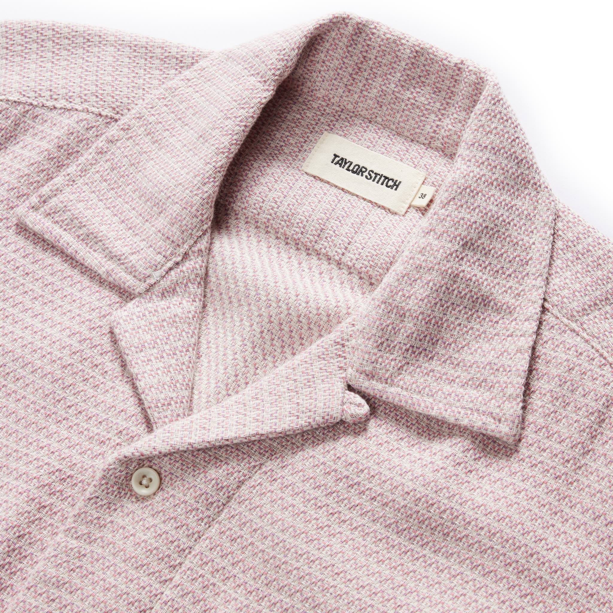 The Conrad Shirt in Orchid Jacquard - Image 5