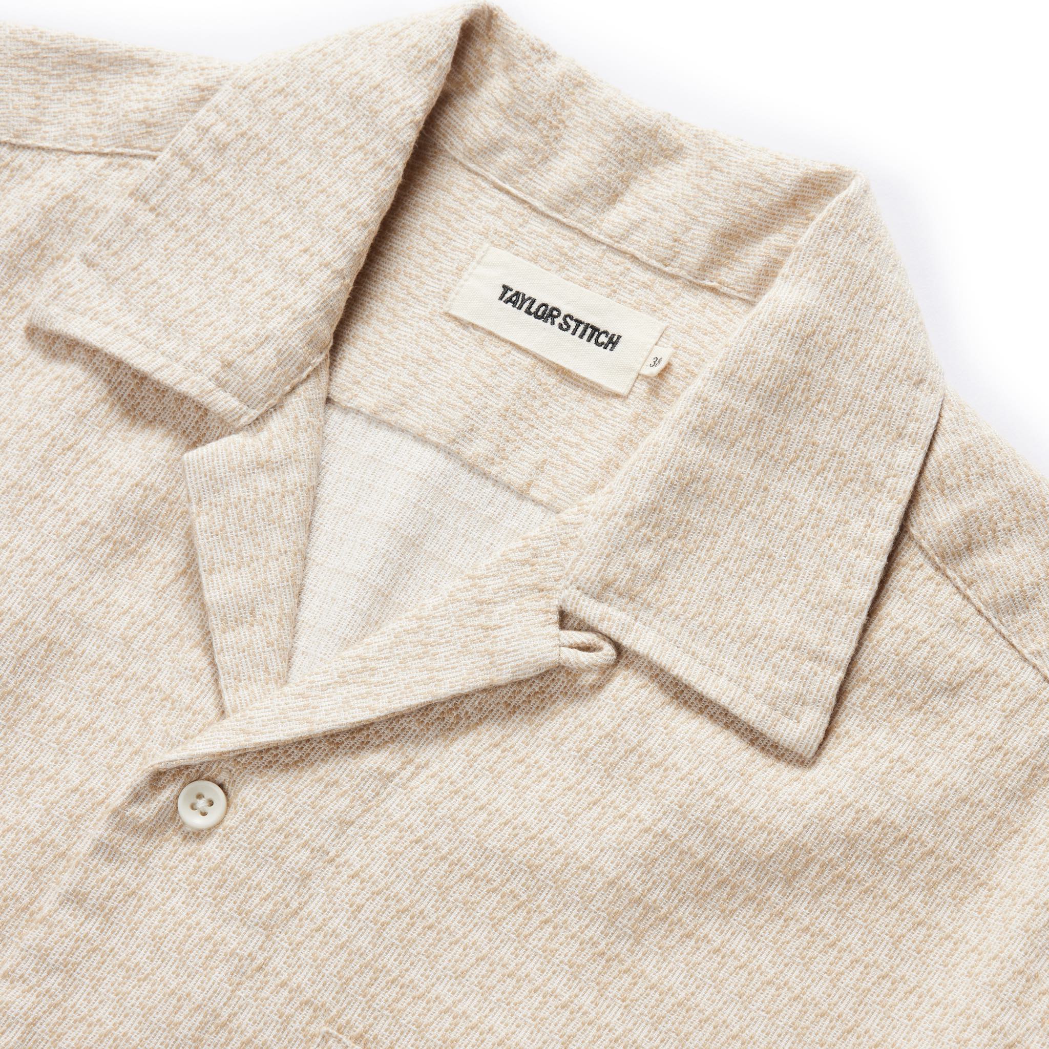 The Conrad Shirt in Sand Jacquard - Image 5