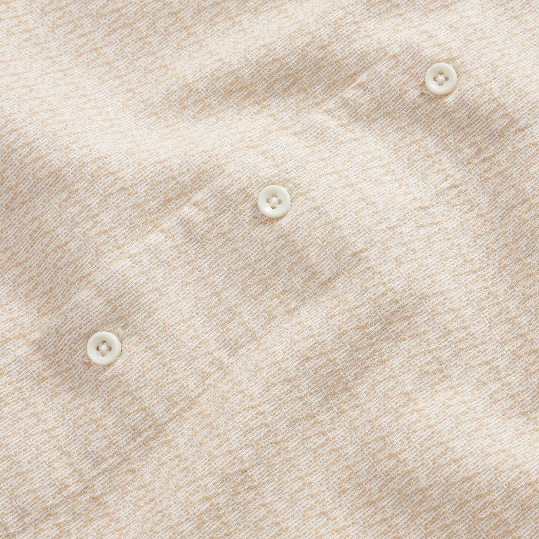 The Conrad Shirt in Sand Jacquard - Image 6
