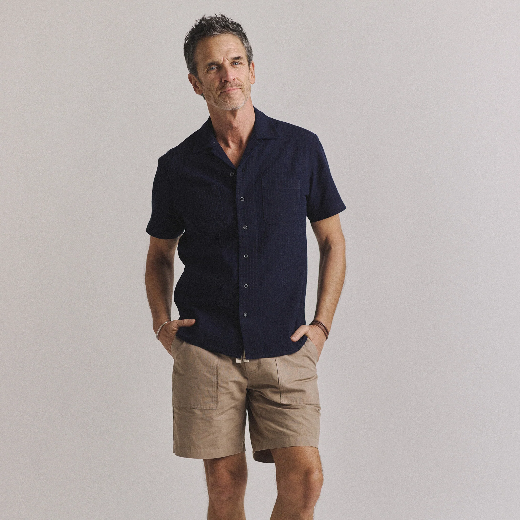 The Conrad Shirt in Rinsed Indigo Pickstitch - Image 2