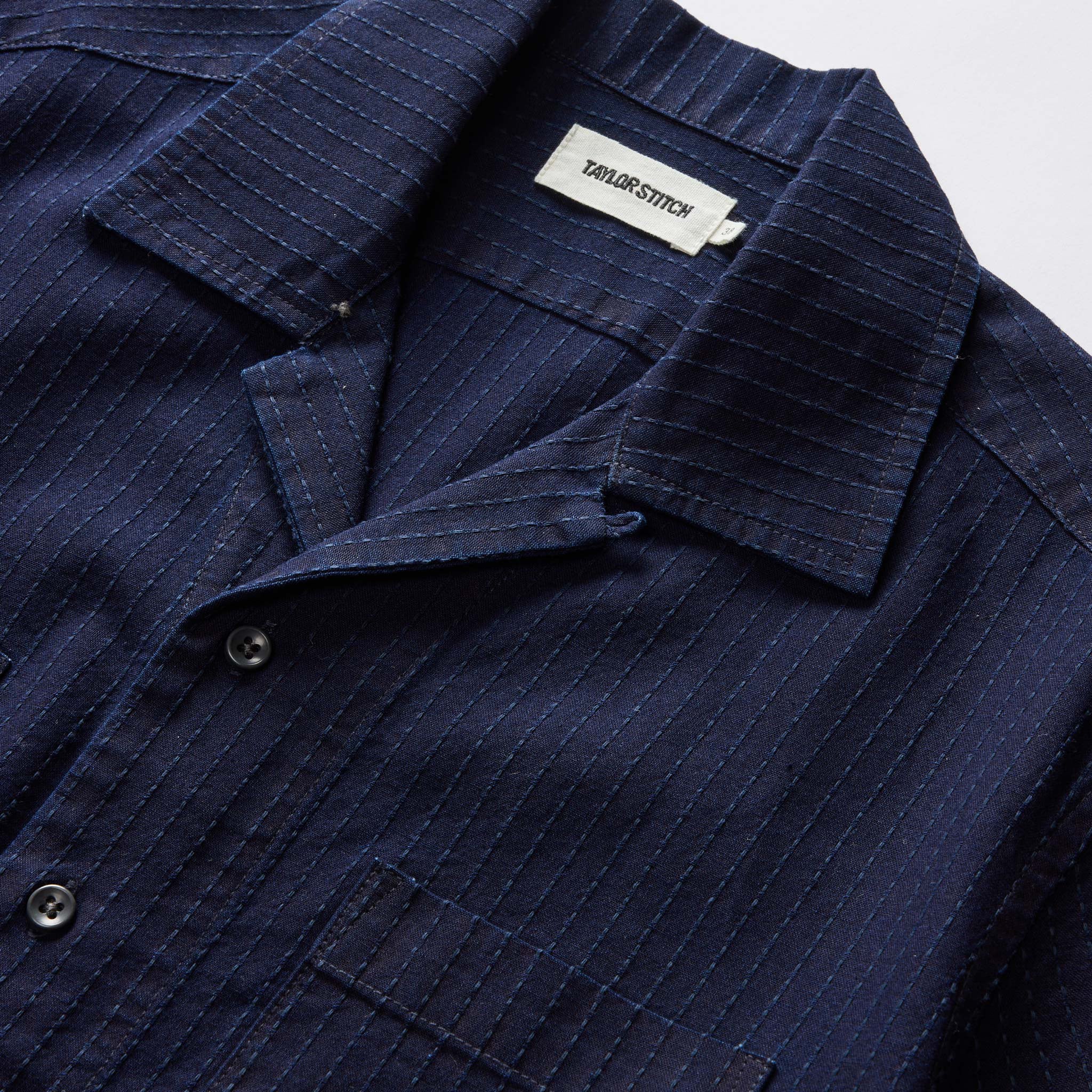 The Conrad Shirt in Rinsed Indigo Pickstitch - Image 5