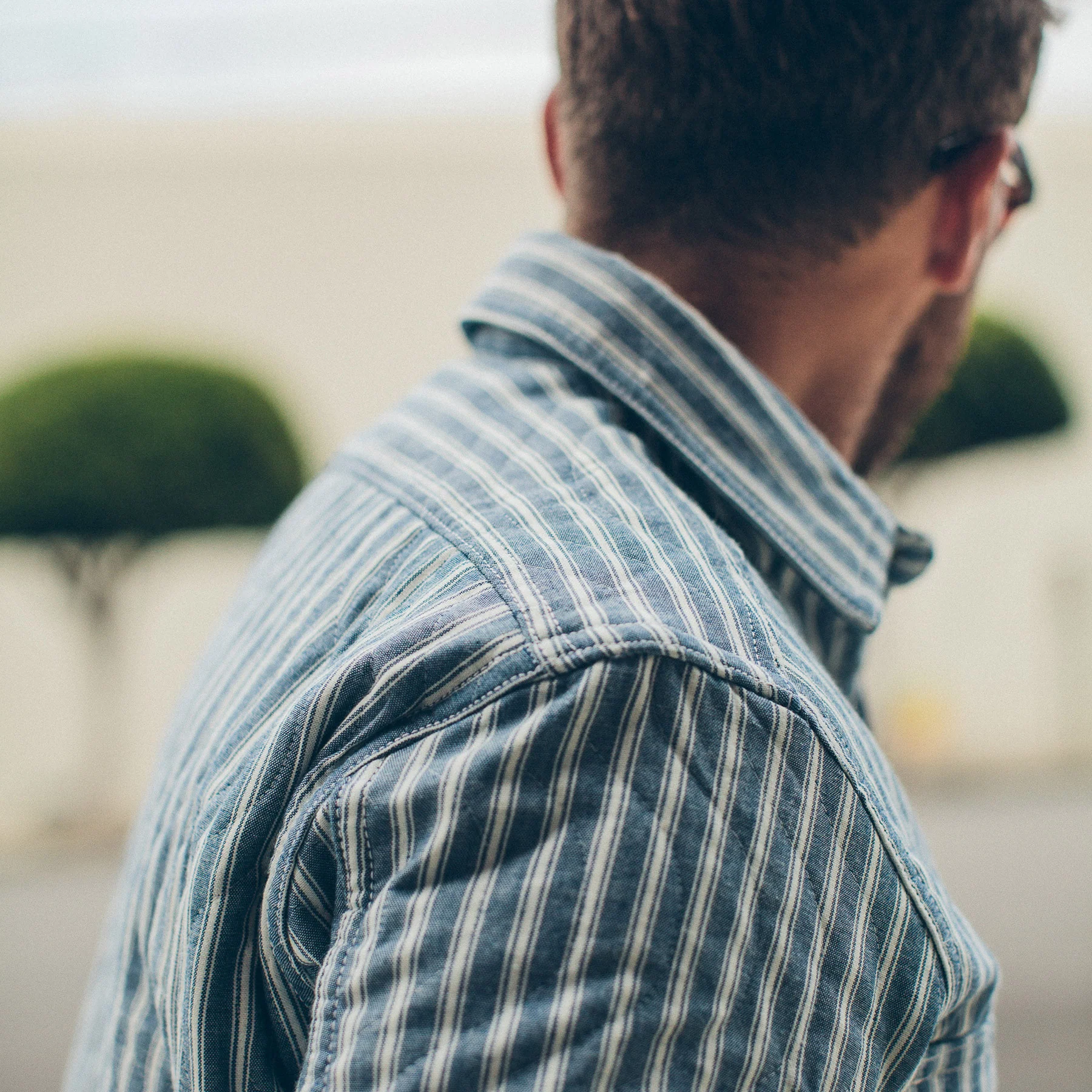 The Chore Jacket in Striped Chambray - Image 6