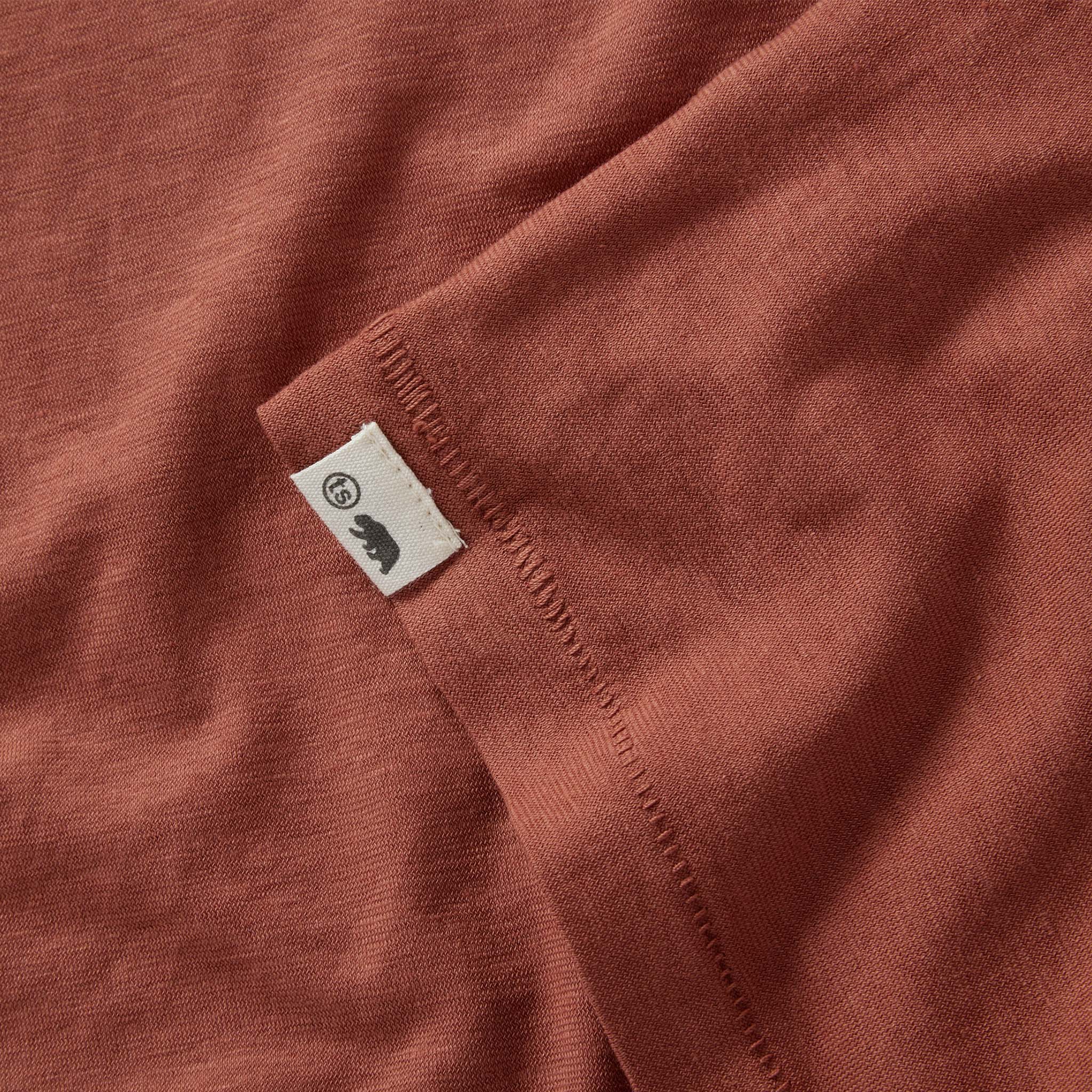 The Cotton Hemp Long Sleeve Tee in Engine - Image 6
