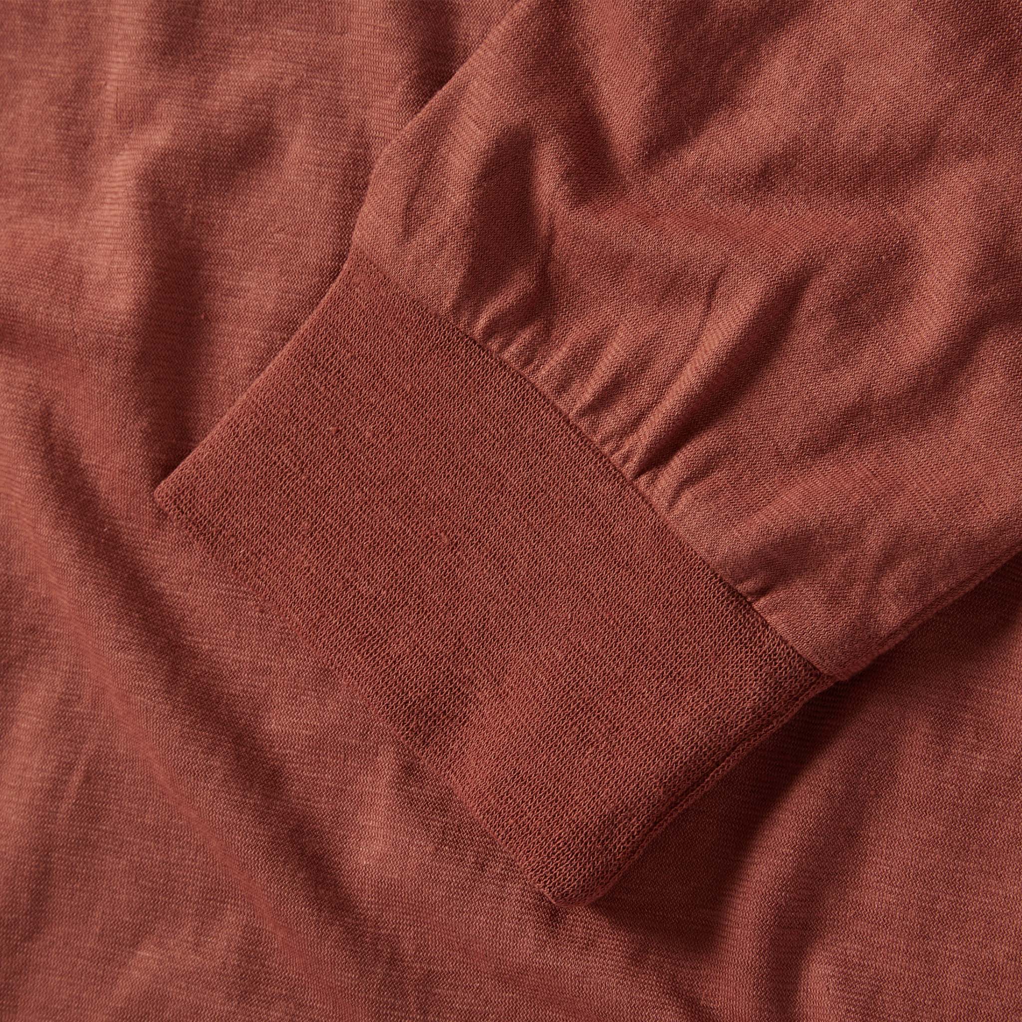 The Cotton Hemp Long Sleeve Tee in Engine - Image 7