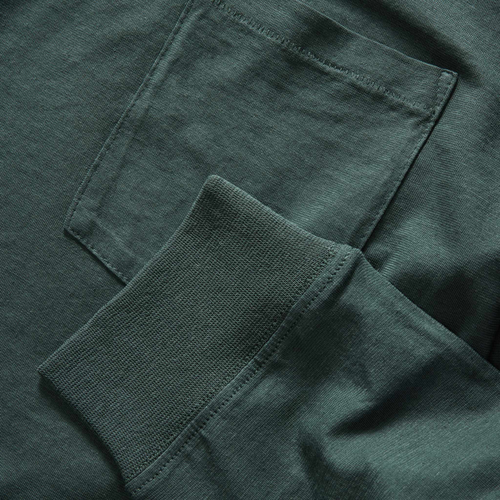 The Cotton Hemp Long Sleeve Tee in Dark Forest - Image 6