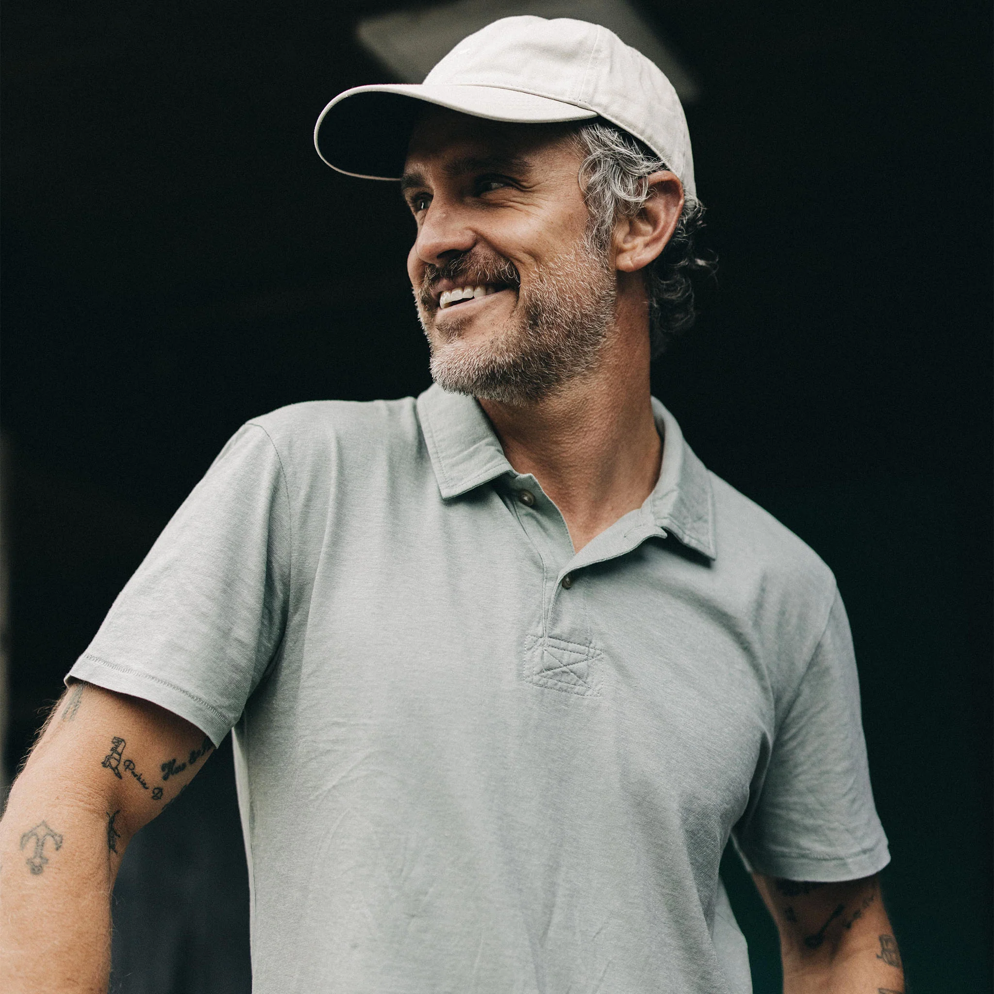 The Cotton Hemp Polo in Slate - Image 3