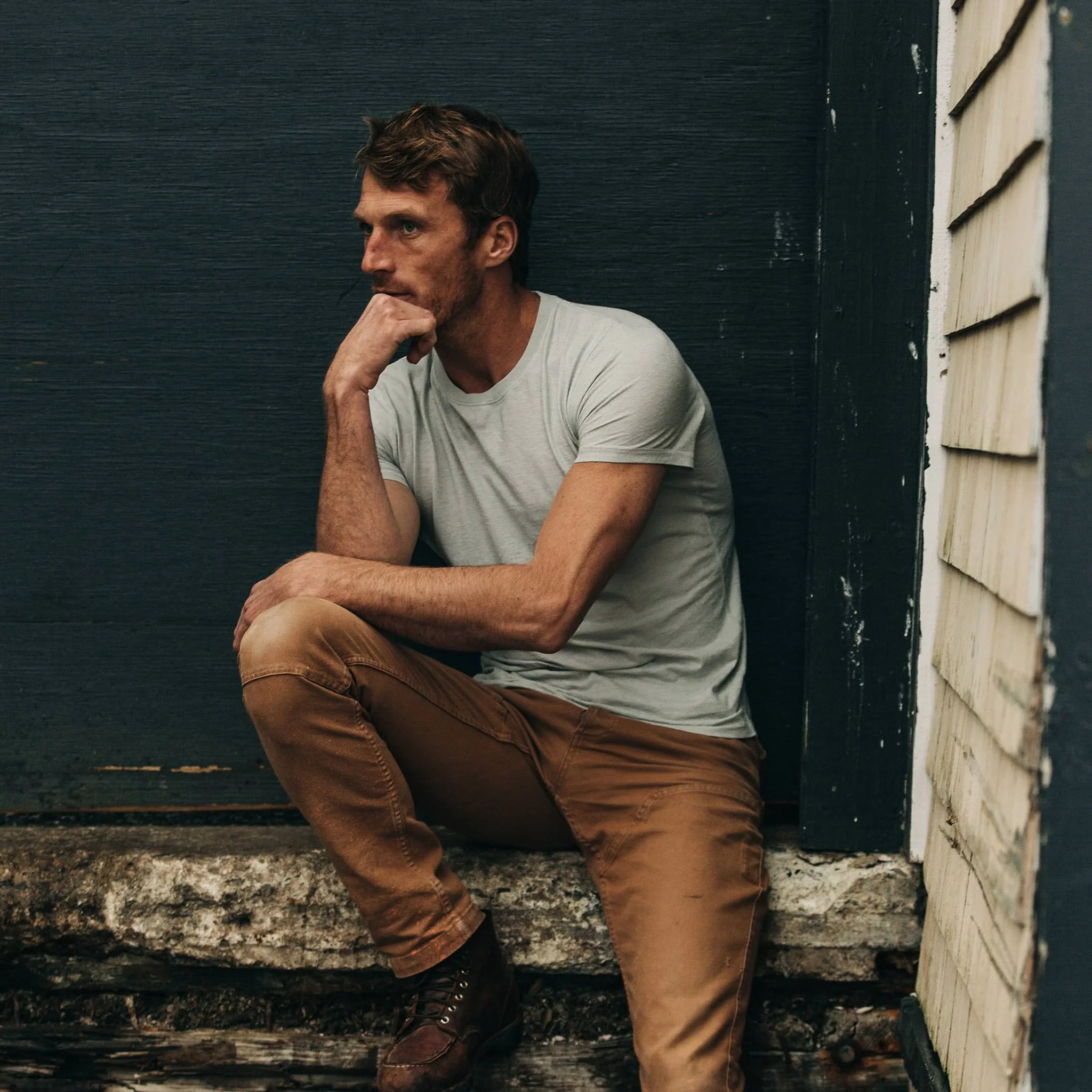 The Cotton Hemp Tee in Bay Mist - Image 2