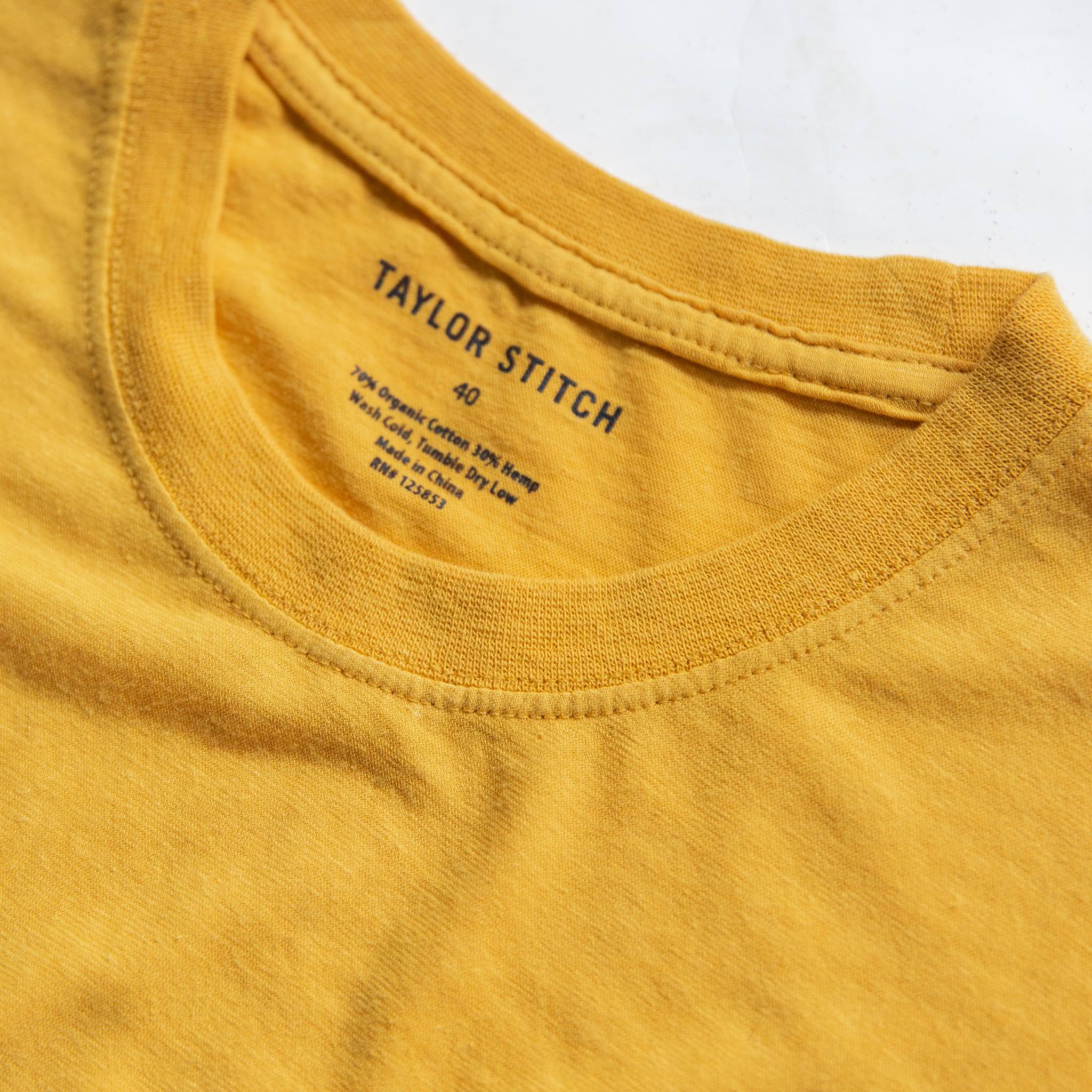 The Cotton Hemp Tee in Canary Eagle - Image 5