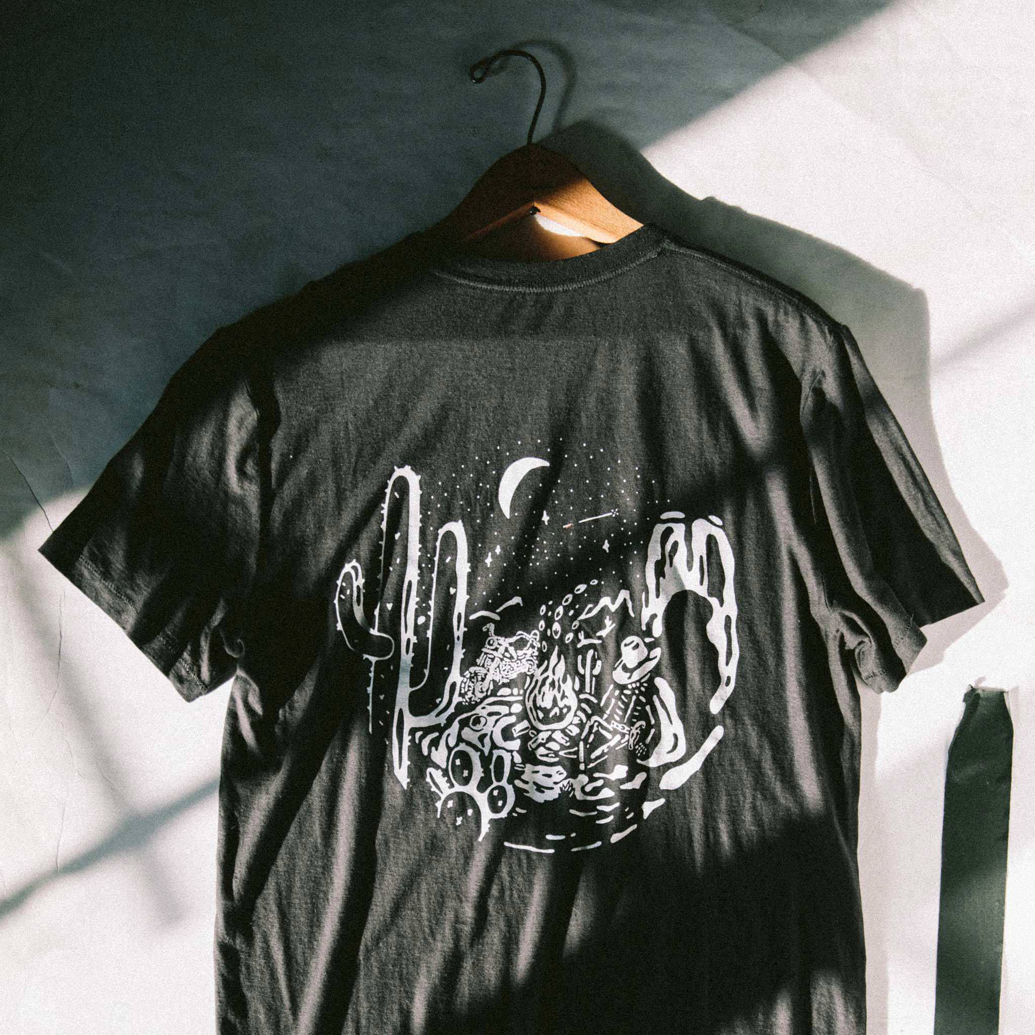 The Cotton Hemp Tee in Charcoal Open Road - Image 3