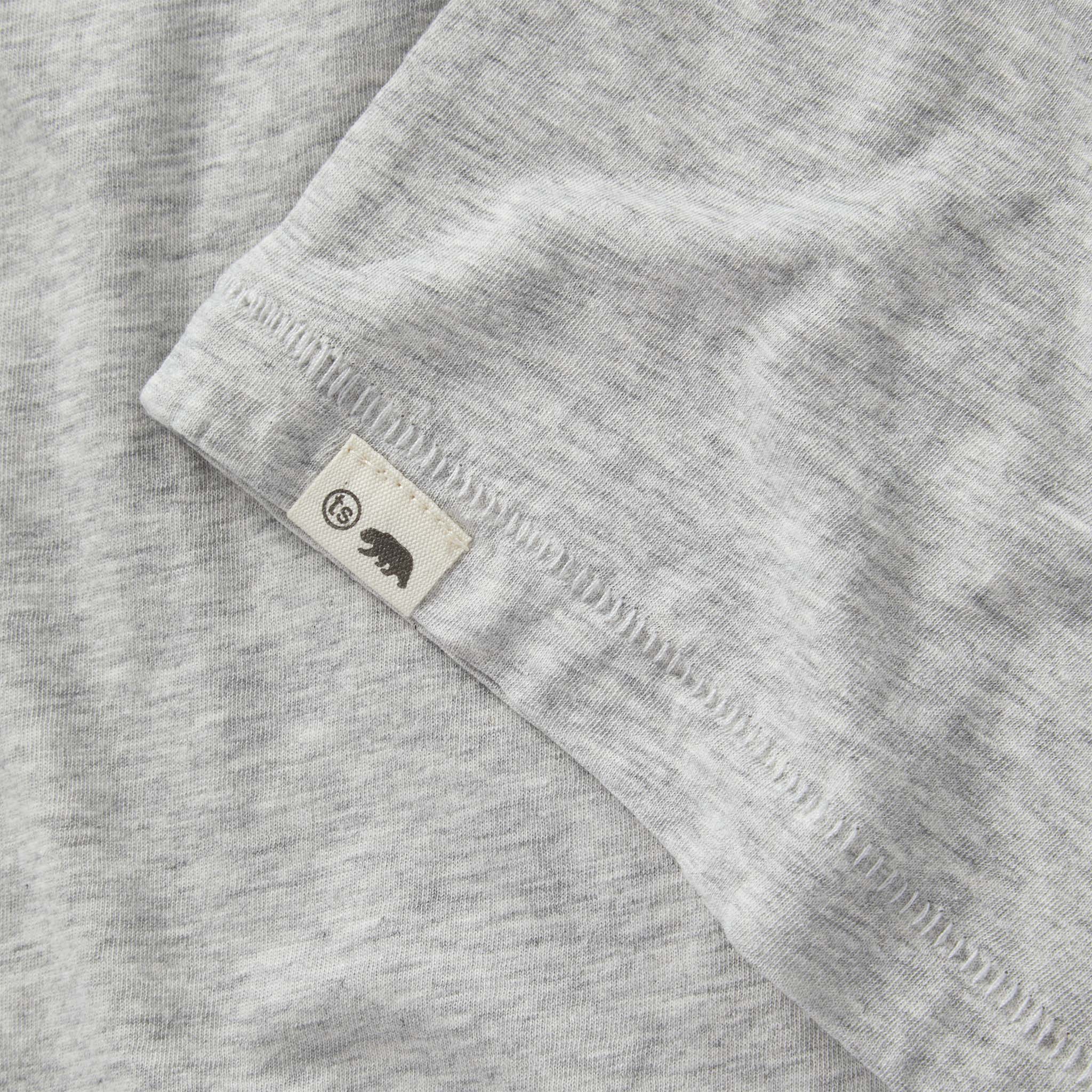 The Cotton Hemp Tee in Heather Grey - Image 7