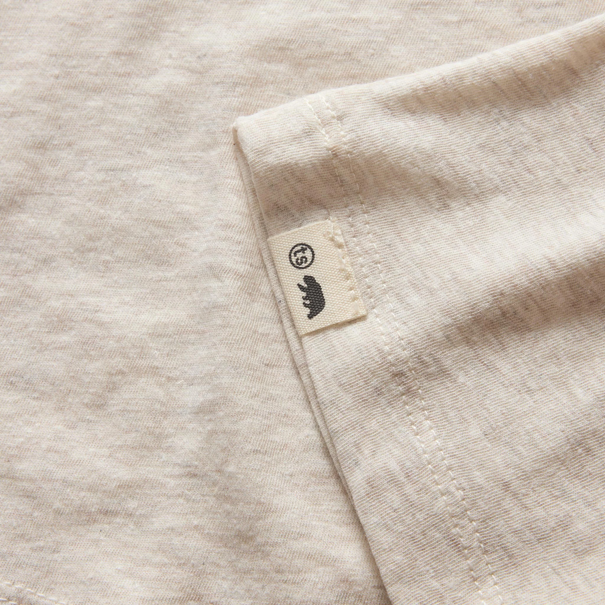 The Cotton Hemp Tee in Heather Oat - Image 5